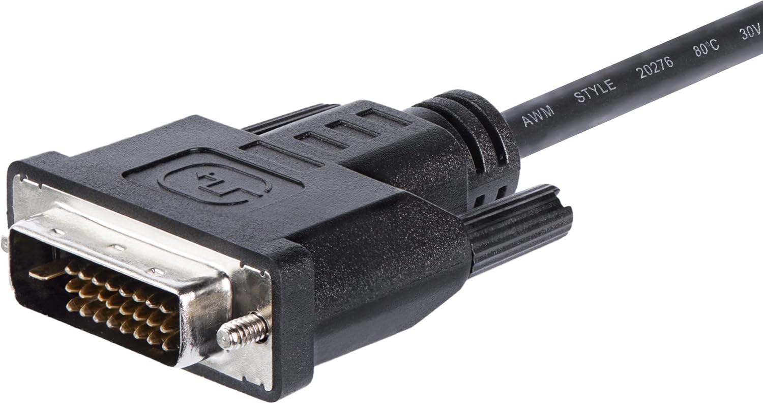 StarTech.com DVI-D to VGA Active Adapter Converter Cable - 1080p - DVI to VGA Converter Box (DVI2VGAE), Black