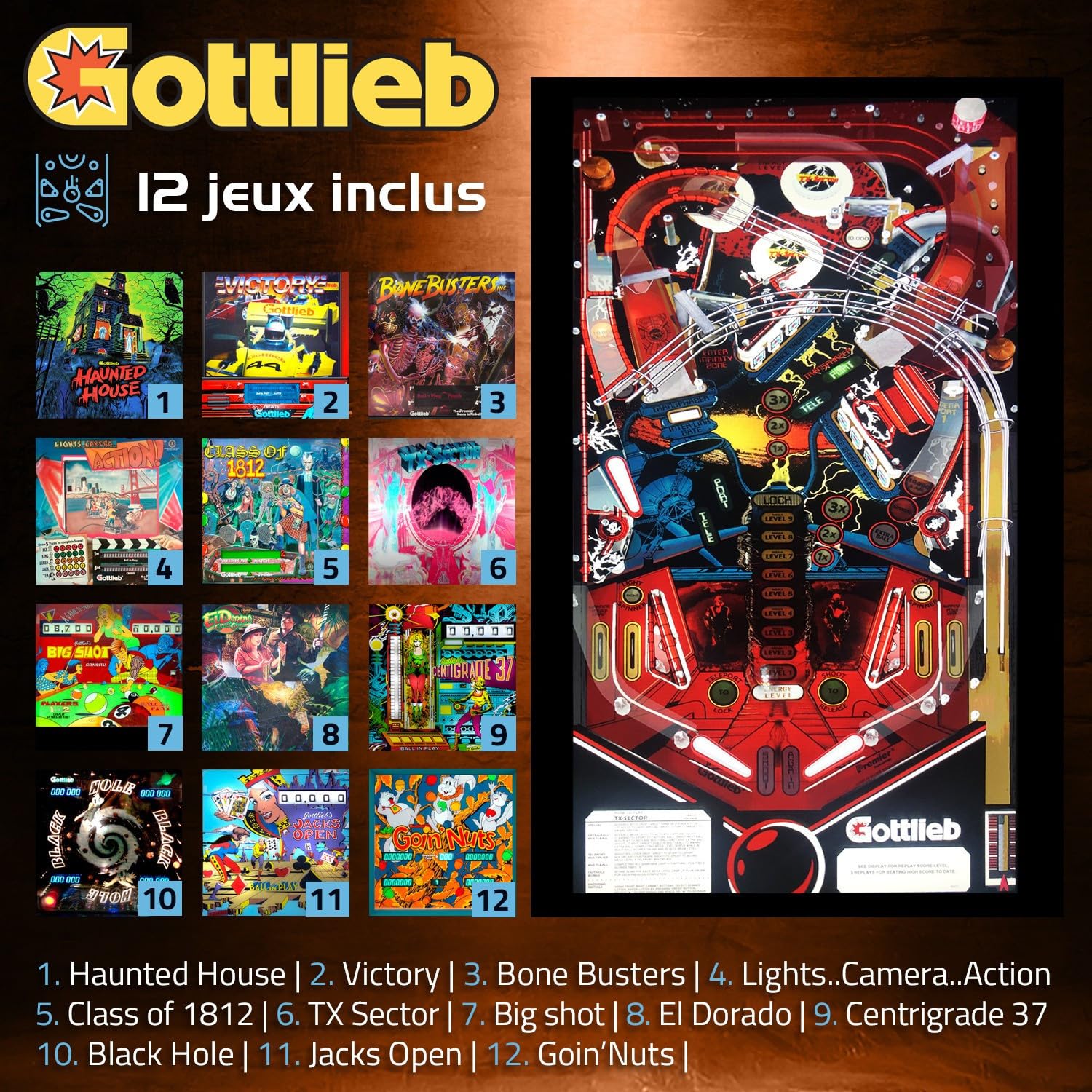 ARCADE1UP TOY SHOCK PINBALL - HAUNTED HOUSE