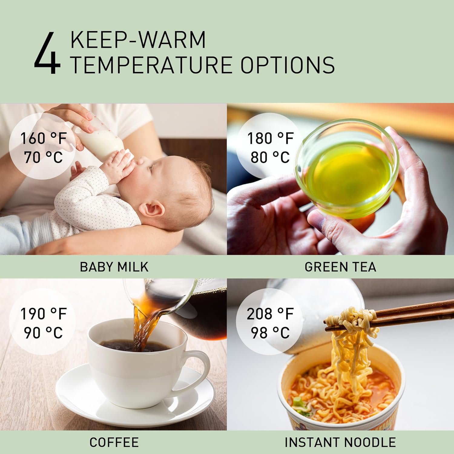 Panasonic 3L Water Boiler Electric Hot Water Dispenser Countertop w/Slow-Drip Mode for Coffee & Tea, 4 Temp Presets, Charcoal‑Purified Stainless, Auto Shut‑Off, Timer & Safety Lock - NC-EG3000