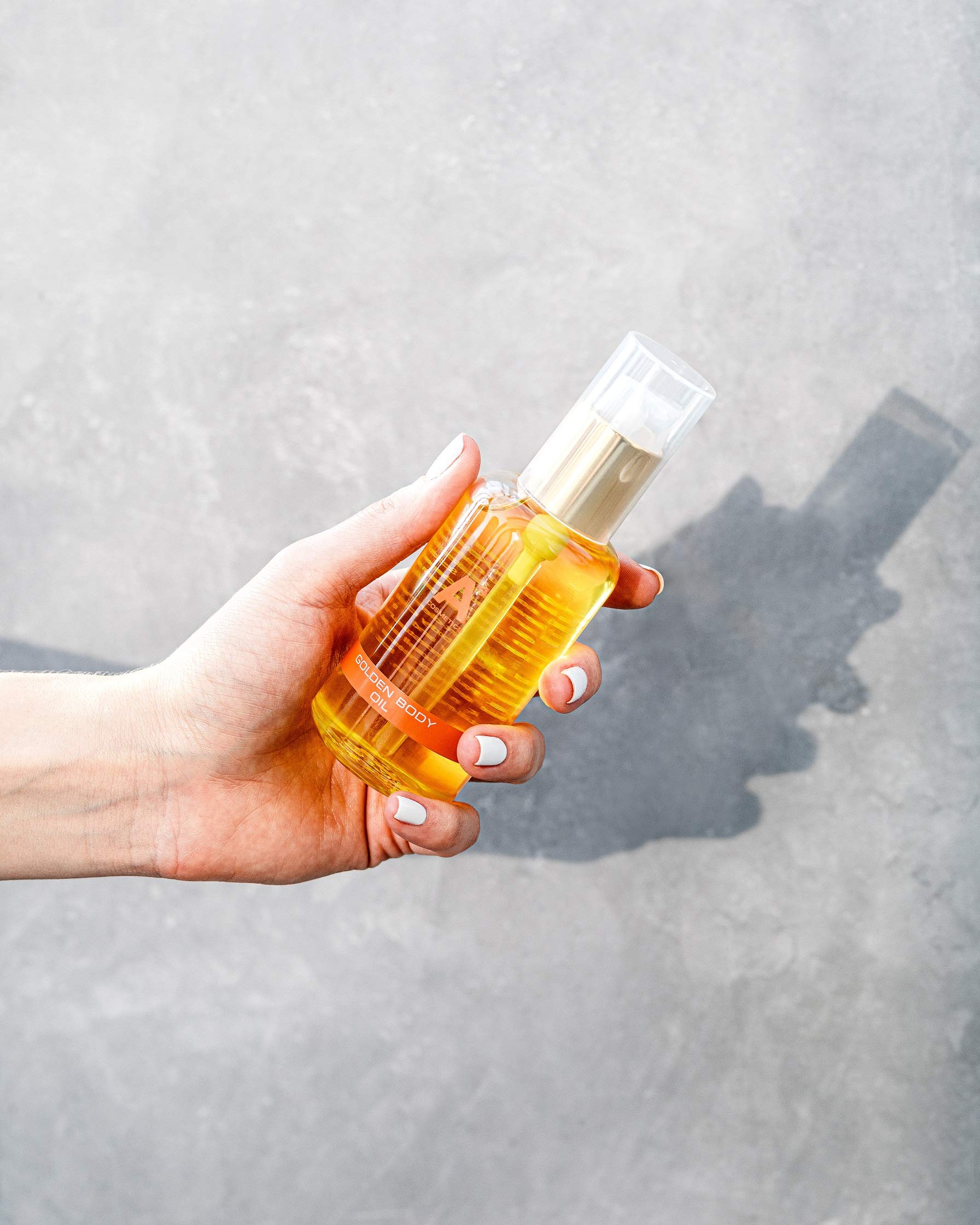 A4 - GOLDEN BODY OIL | Anti-Aging Körperöl mit Arganöl | Schutz vor freien Radikalen | Feuchtigkeitsspende | belebend (100ml)