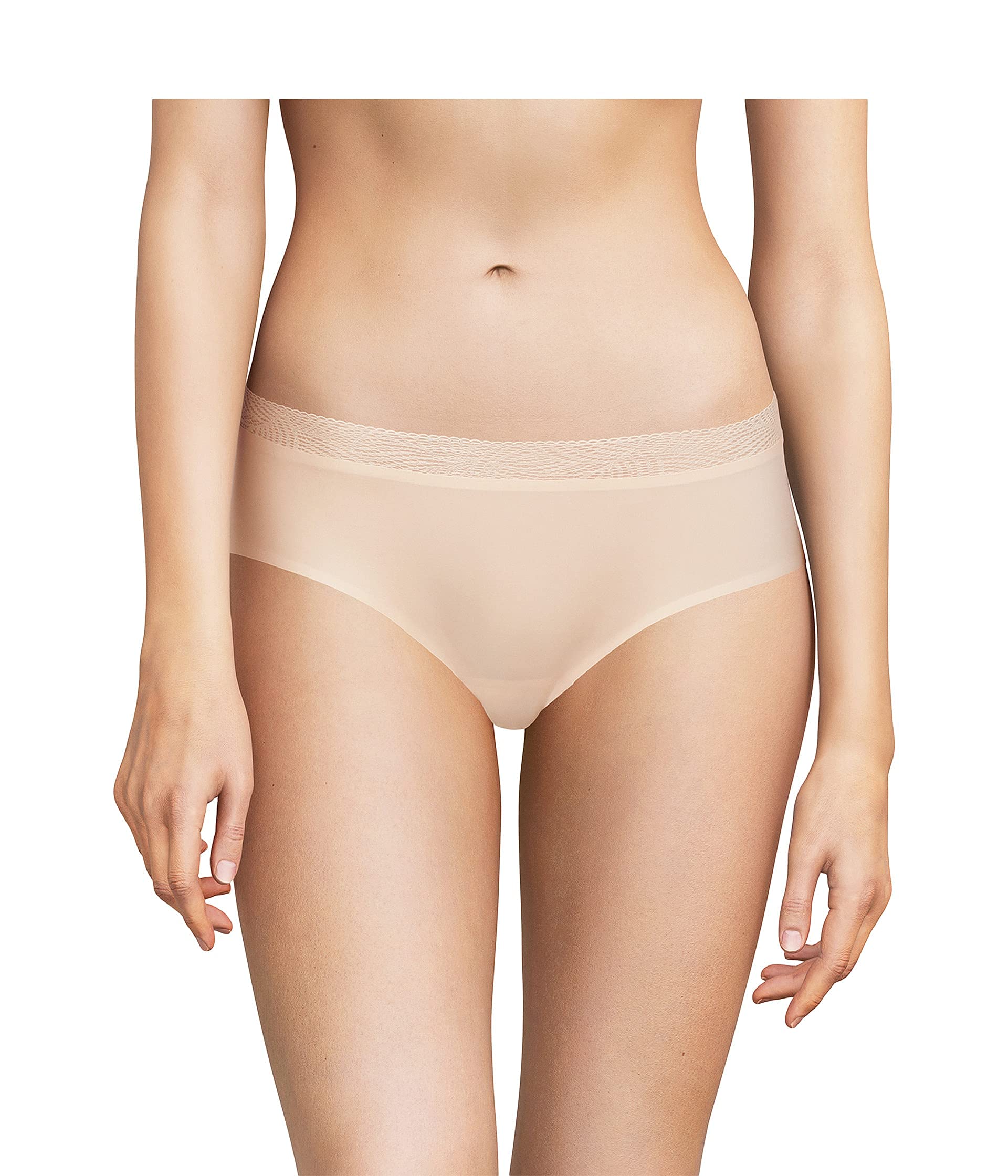 Chantelle Women's, SOFTSTRETCH, Hipster Lace , Women's invisible lingerie, Beige Dore, One Size