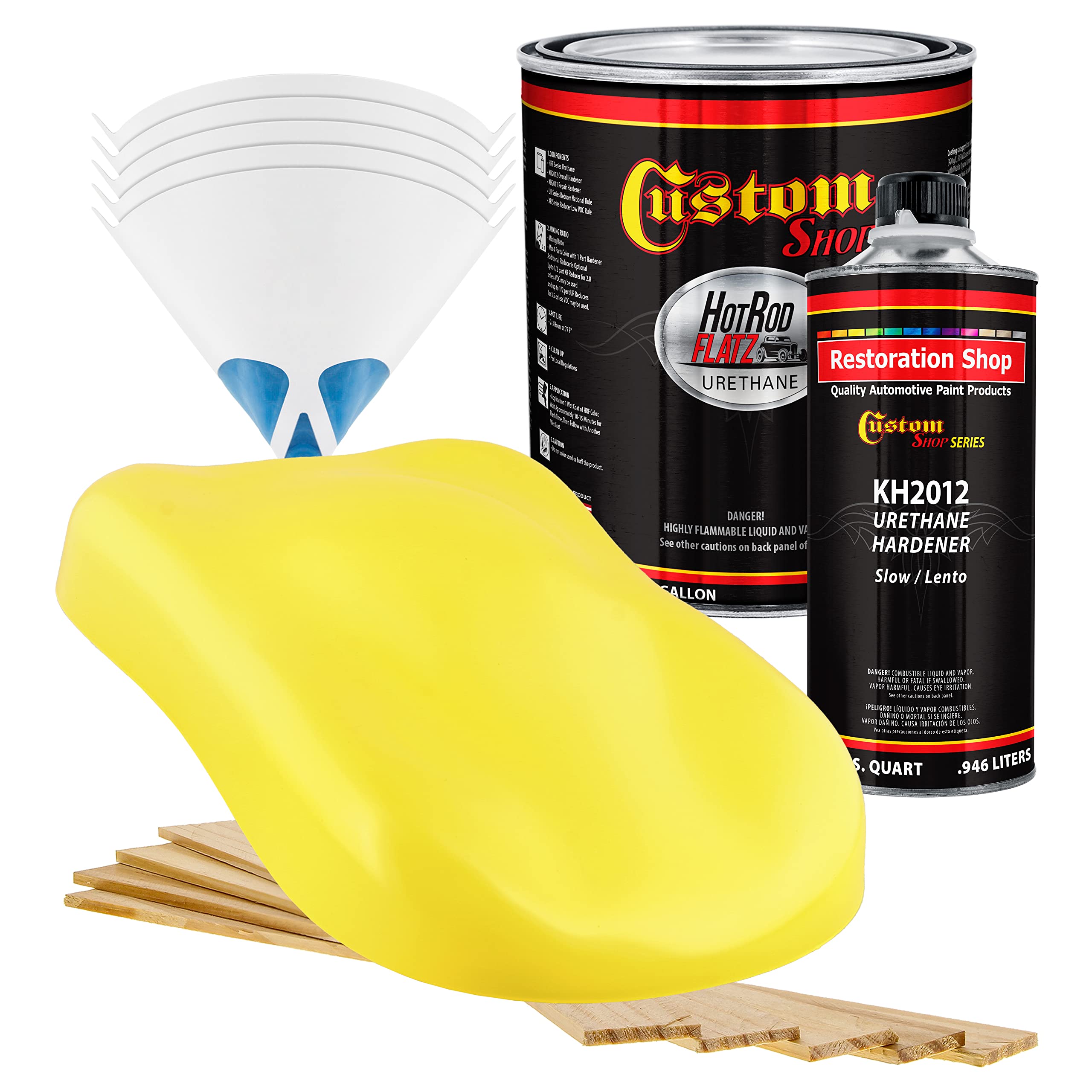 Amazon.com: Custom Shop - Rally Yellow - Hot Rod Flatz Flat Matte