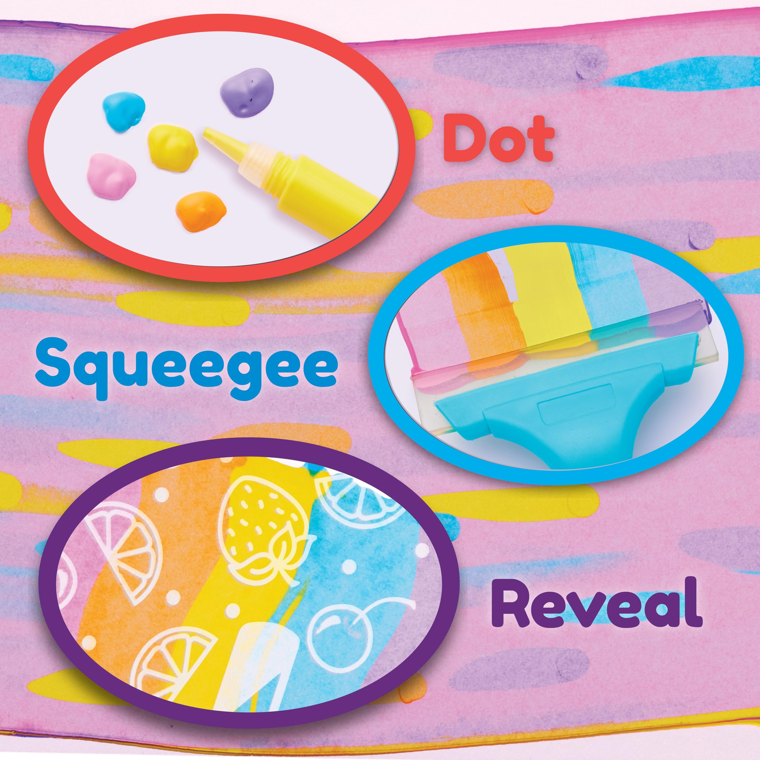 Creativity for Kids Squeegeez Magic Reveal Art Kit: Kawaii - Arts and Crafts for Kids, Gifts for Girls and Boys (Ages 7+)