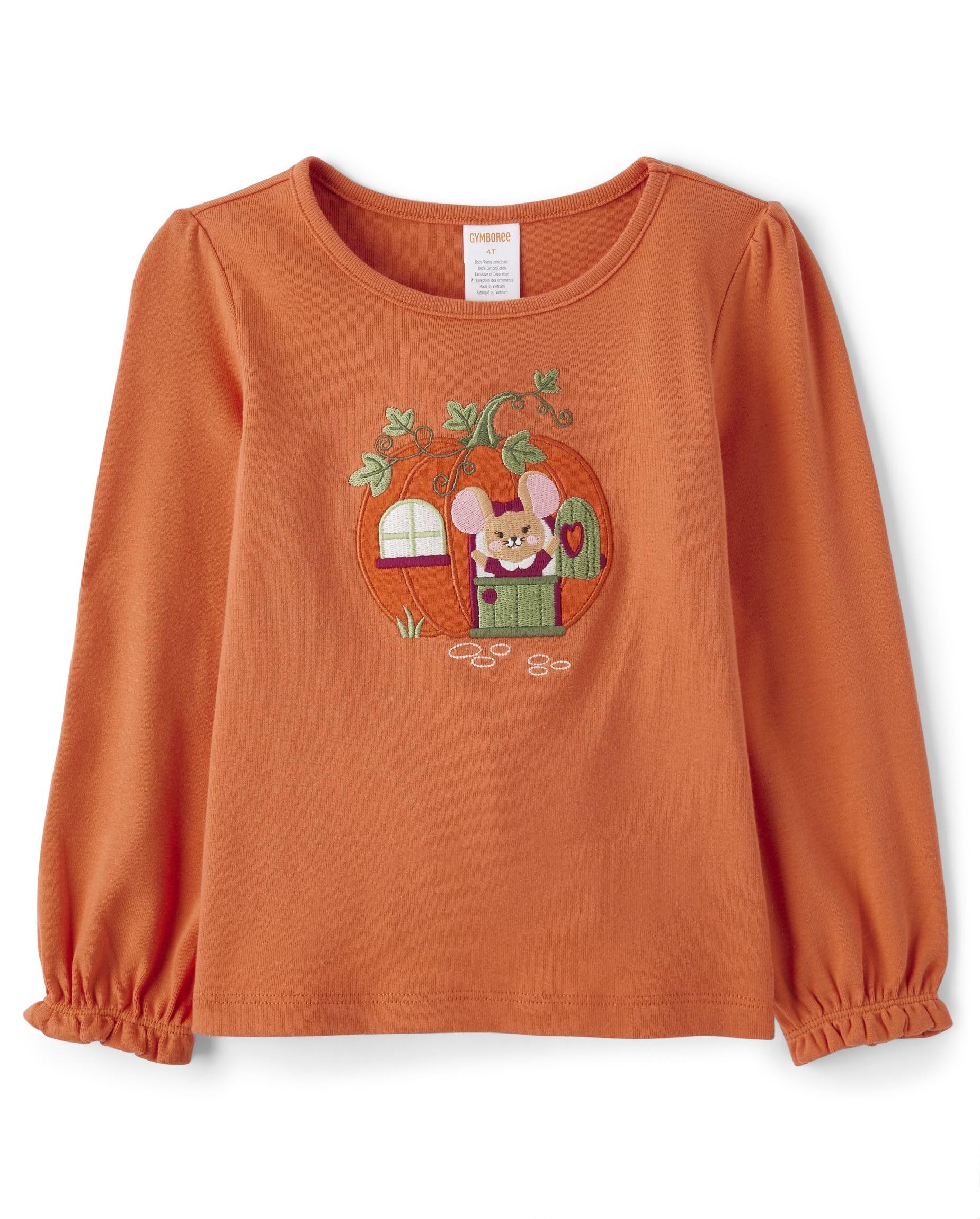 GymboreeGirls' and Toddler Embroidered Graphic Short Sleeve T-Shirts