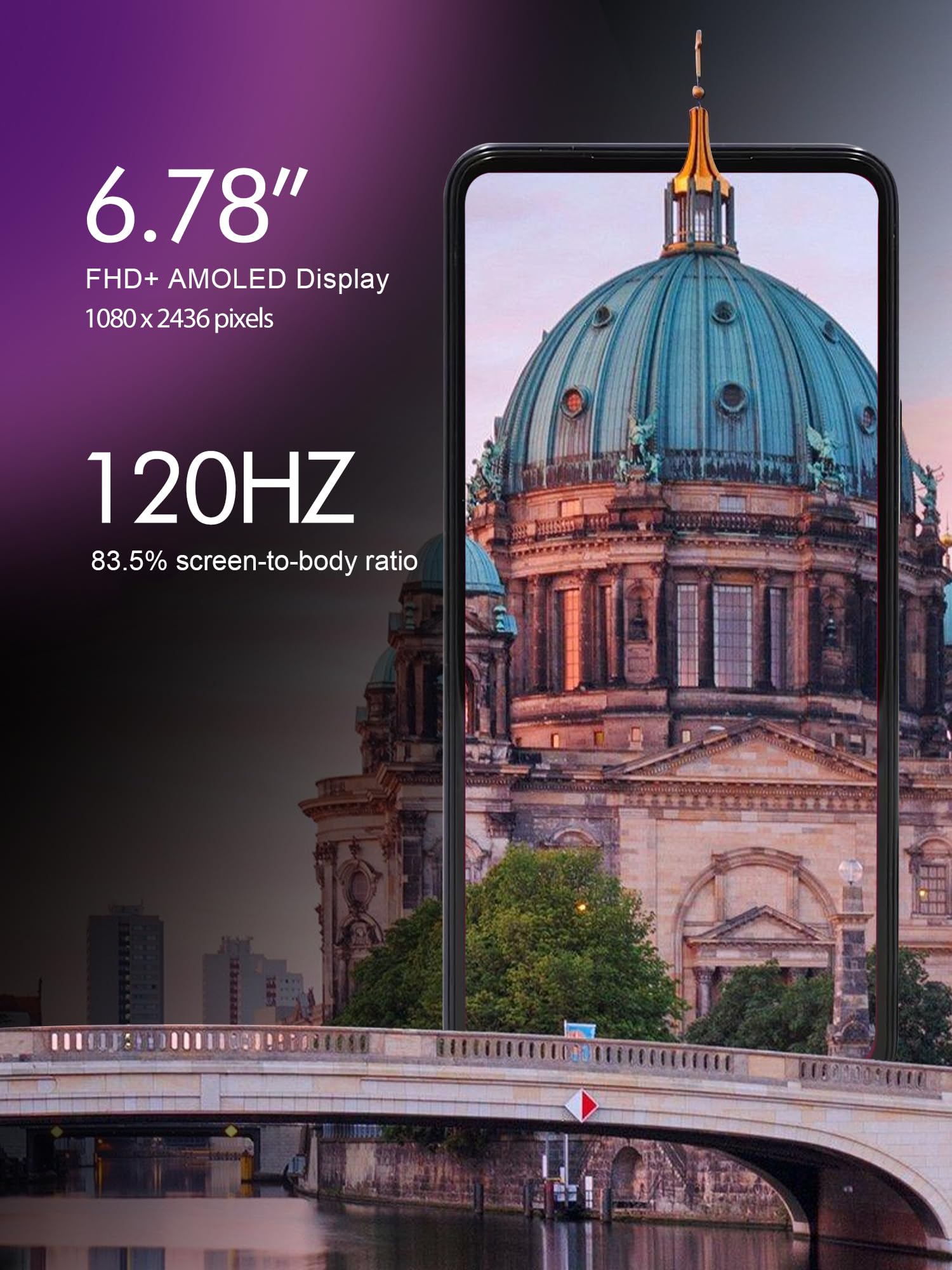 T-Mobile Revvl 7 Pro 5G Unlocked Smartphone, 256GB, Azurite Blue