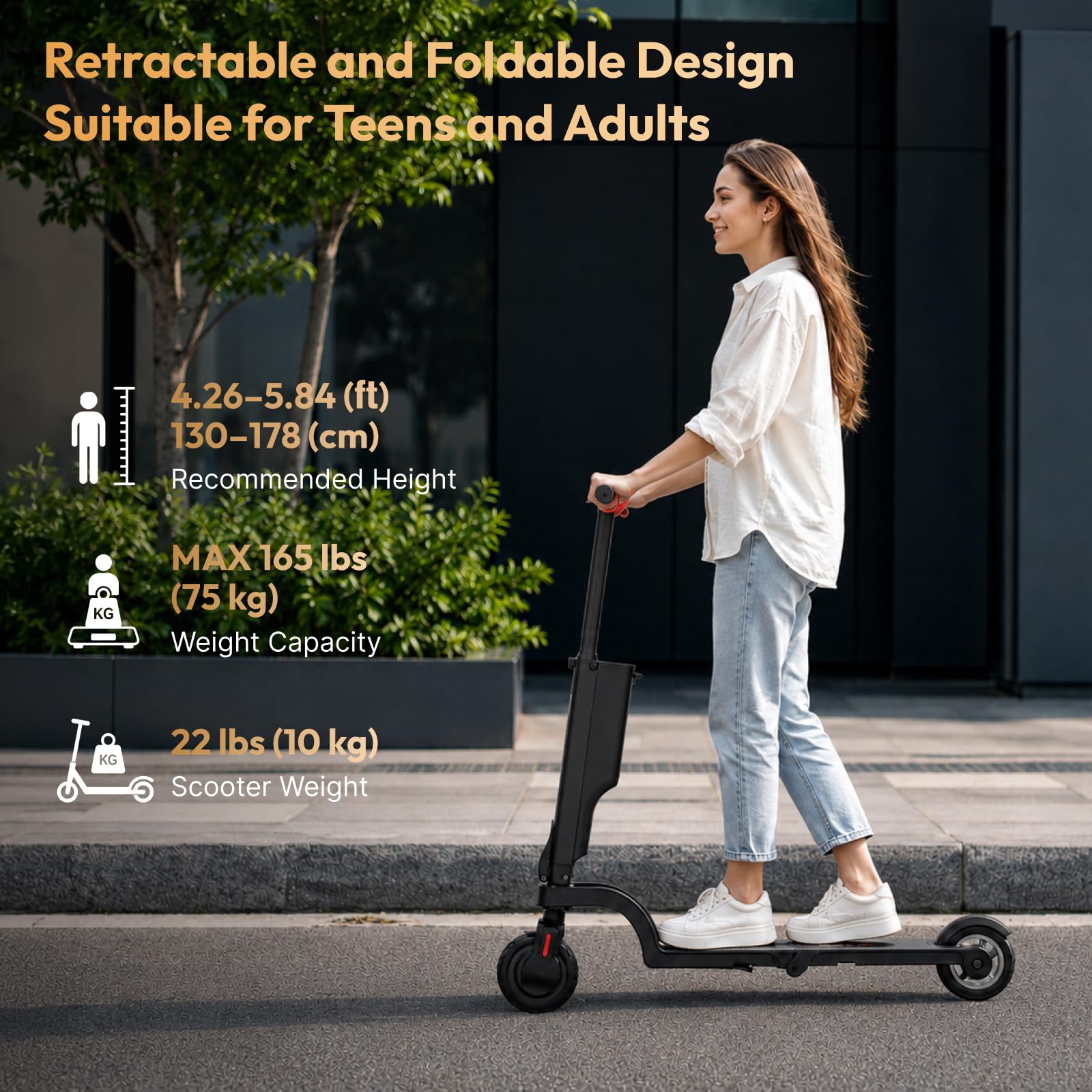 HX X6 Trottinette Électrique Adulte,Batterie Amovible Scooter Électrique Adulte,Moteur 350W,5.5" Pouces,Vitesse 25Km/H,Autonomie 15-40Km,Double Freinage,APP