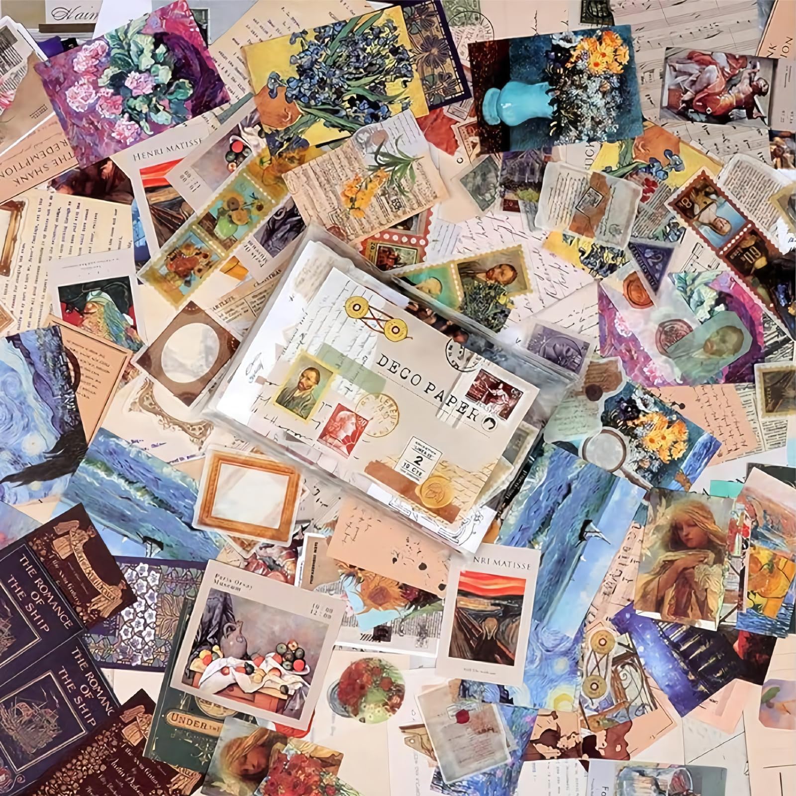 200pcs Aesthetic Stickers for Journaling vintage