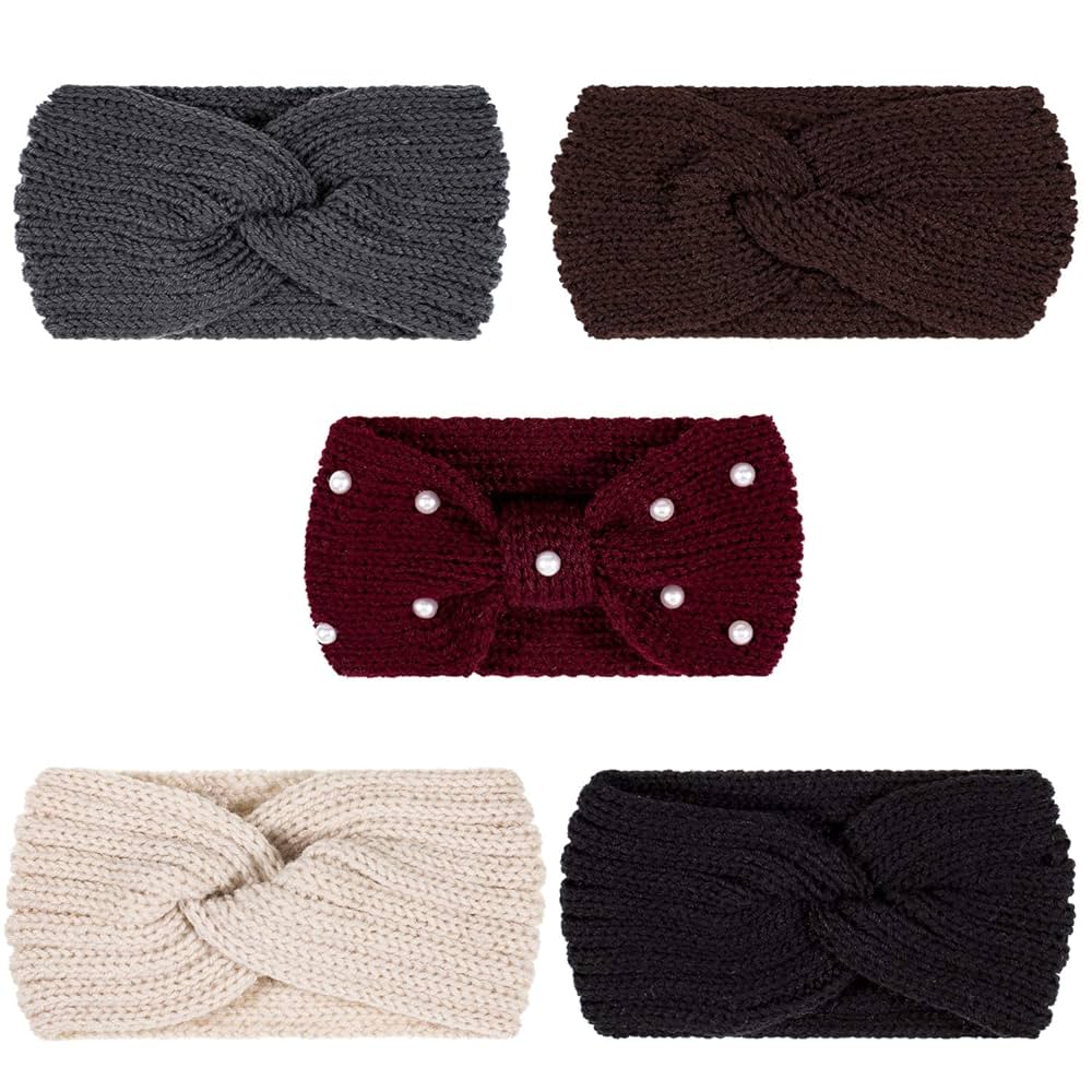 Heat Holders For Women HEAT HOLDERS - Womens Warm Fleece Lined Knit Thermal Winter Headband (One Size, Purple Ear Warmer