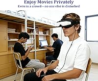 Vista 6 de Bigeyes H3 Personal Mobile Movie Cinema -Video Glasses with HDMI Input,Video Goggles,Built in Battery,Not VR HMD,Connected to Various Media Sources