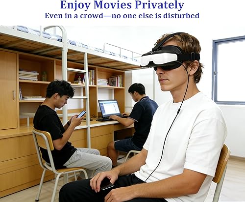 Miniatura 6 de Bigeyes H3 Personal Mobile Movie Cinema -Video Glasses with HDMI Input,Video Goggles,Built in Battery,Not VR HMD,Connected to Various Media Sources