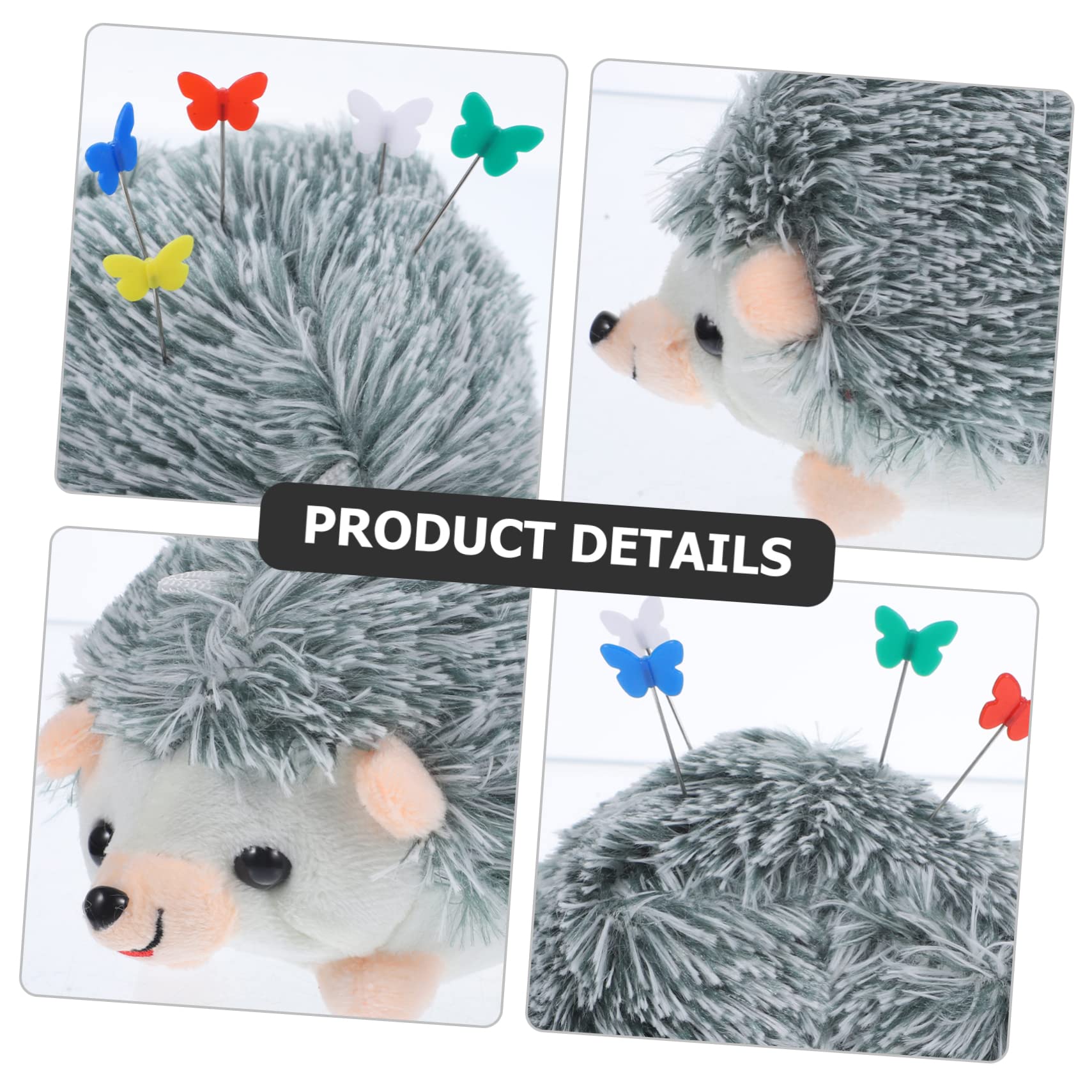 SHINEOFI 4juegos Alfiletero Forma De Erizo De Peluche Para Costura Cojín De Agujas Alfileres De Para Manualidades y Proyectos De Costura