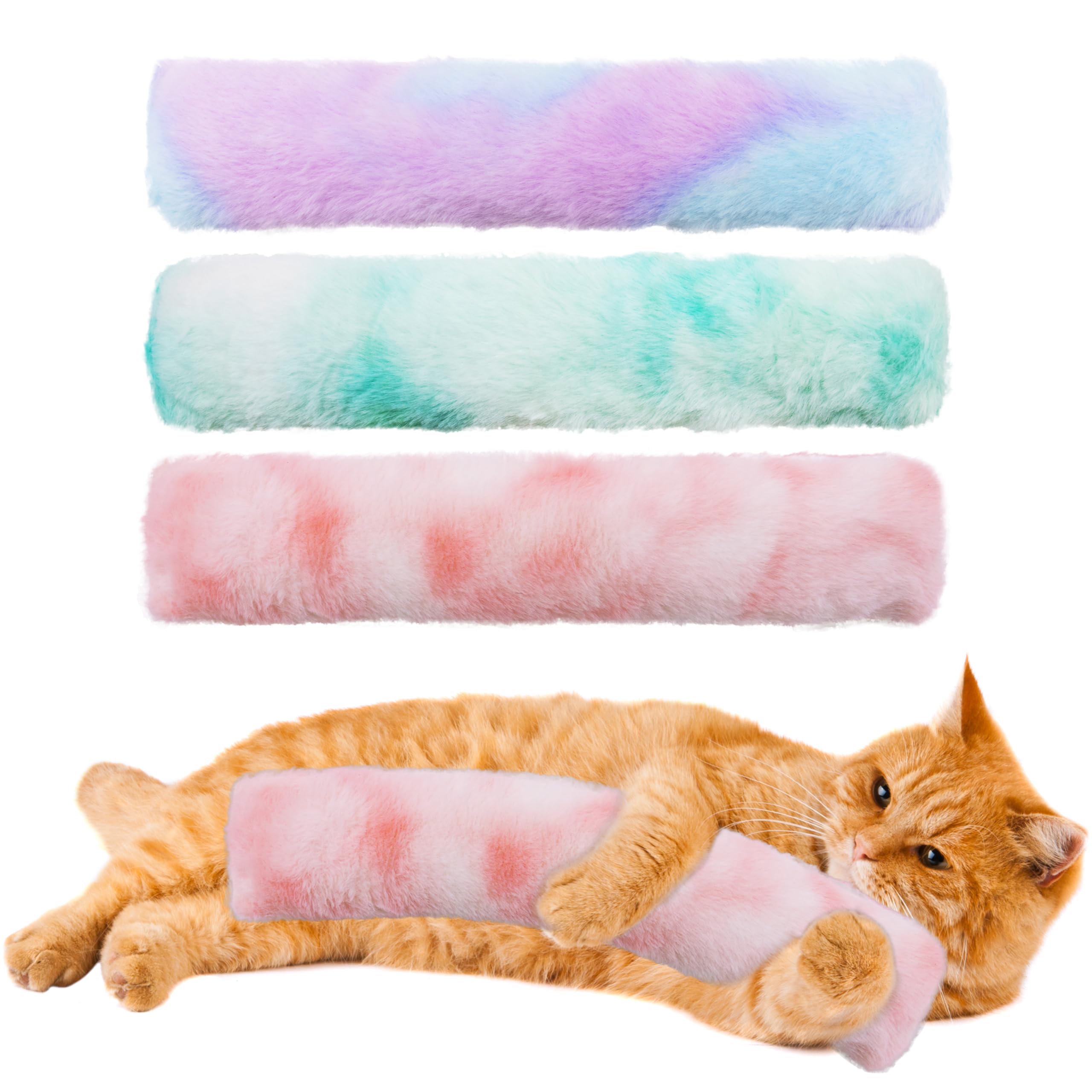 Juguetes de hierba gatera interactivos suaves y duraderos para gatos de interior juego de 3