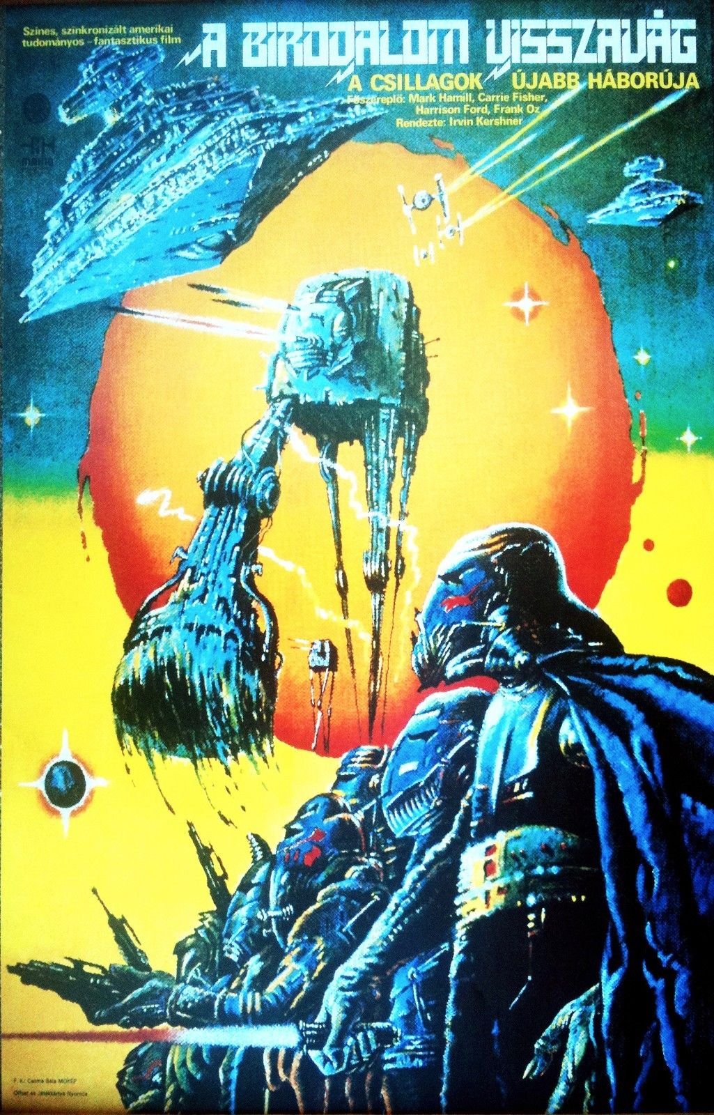 STAR WARS EMPIRE STRIKES BACK Hungarian Movie Poster Polish Art