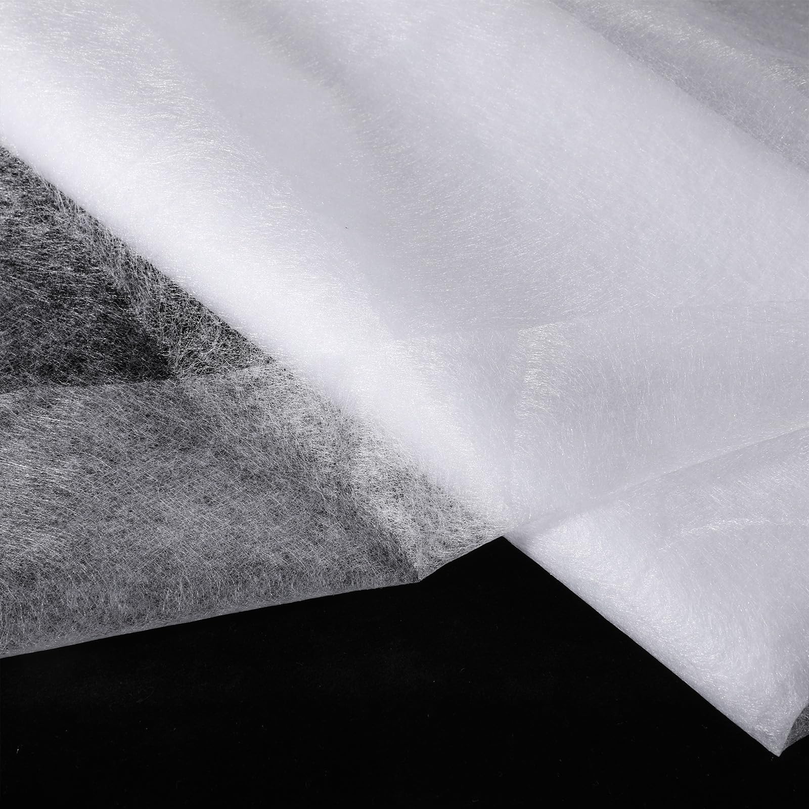 Interfacing for Sewing Iron On 59"x 79" Double Sided Fusible Interfacing Fusible Webbing for Fabric Applique Lightweight Iron-On Adhesive Fusibles fit Fabric and DIY Craft Making
