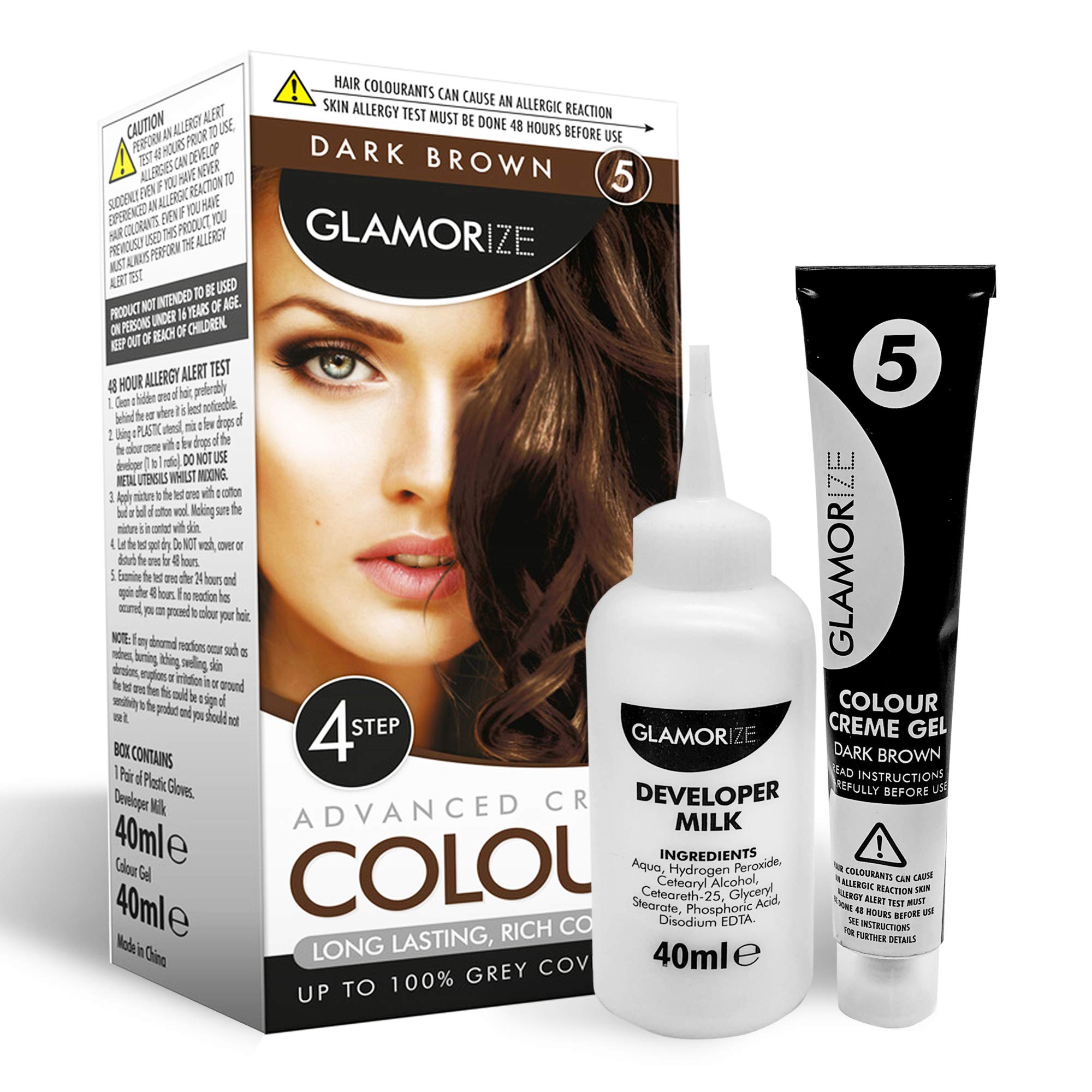 Buy 1pk x 2 units Glamourize Dark Brown Hair Dye No.5 by Glamorize