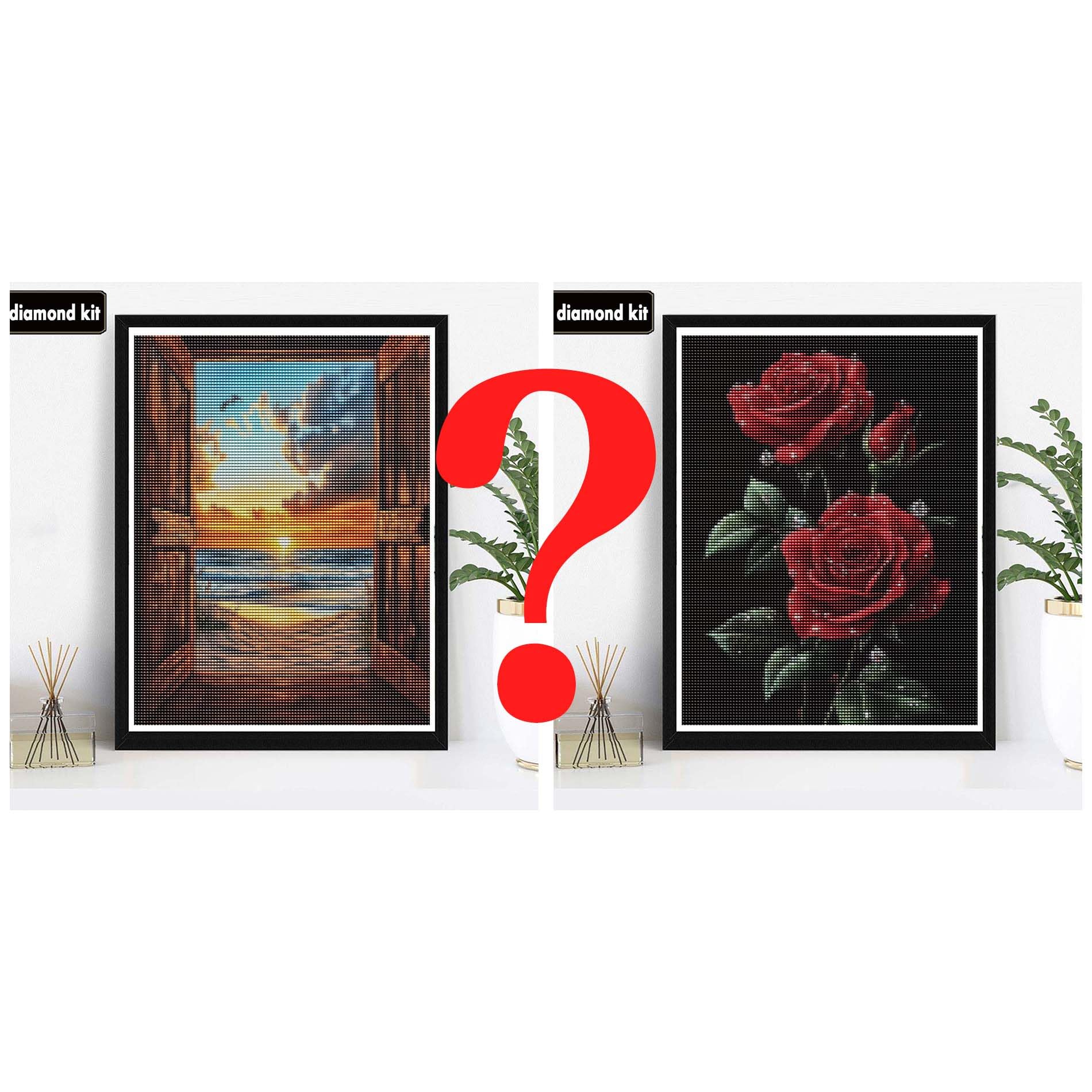 VAIIEYO 5D Diamond Painting Rosa, Diamond Painting Kit Completo