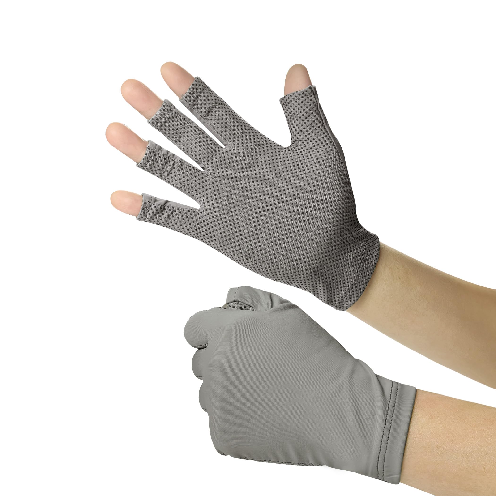 SYAYA Driving Gloves Women Uv Protection, Sun Blocking Glove Fingerless & Non-Slip for Cyling, Pilates & Yoga Workout U-8Q-T