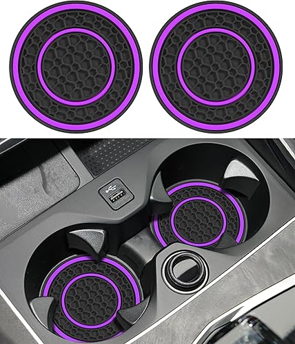 2 posavasos para automóvil, posavasos de automóvil para portavasos de automóvil, accesorios de automóvil, posavasos antideslizantes de 2.75