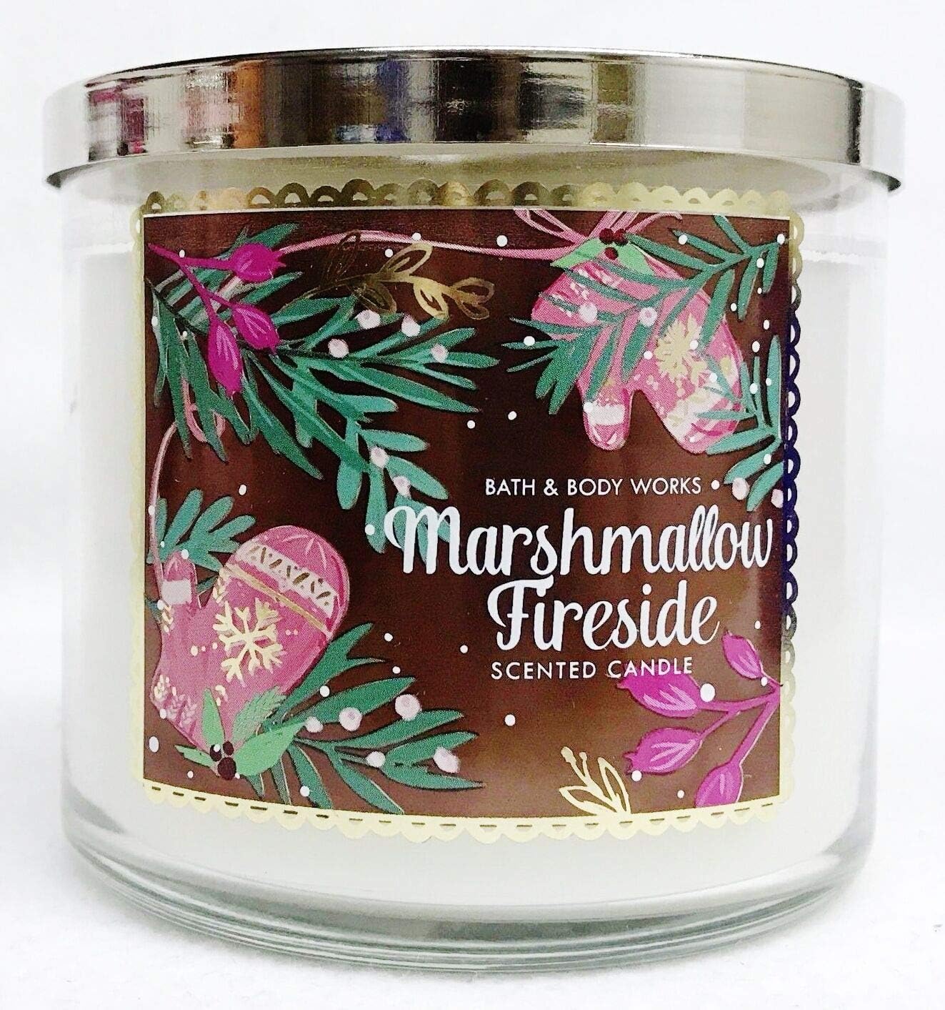 Bath & Body Works Marshmallow Fireside 3 Wick Scented Candle