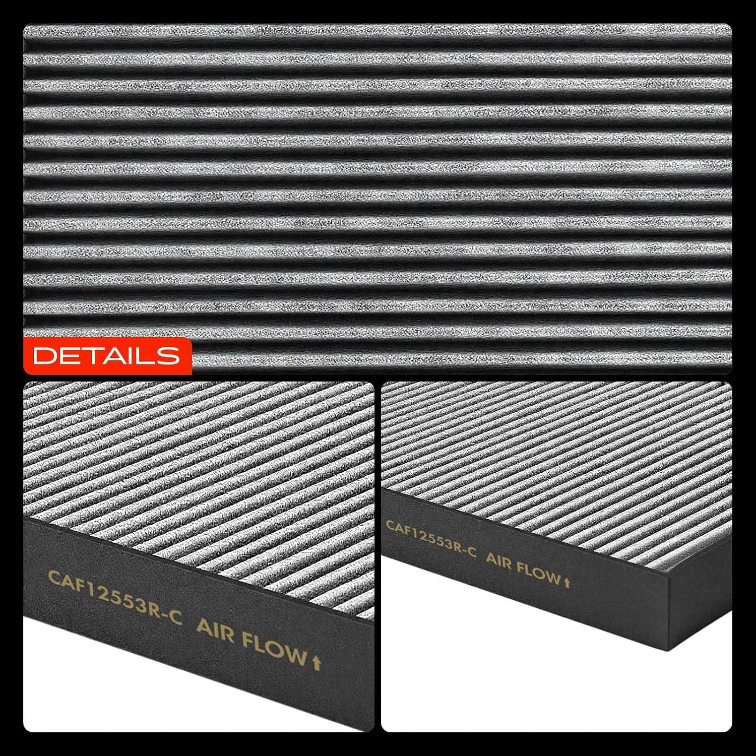 A-Premium Cabin Air Filter with Activated Carbon Compatible with BMW 330e, 330e xDrive, 330i, 330i xDrive, X3, 430i, 430i Gran Coupe, 430i xDrive, 230i, X4, Z4, i4, M240i, M340i, M4 & Toyota GR Supra