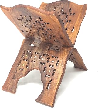 Wooden Quran Folding Stand/Rahel/Holder Book. Medium