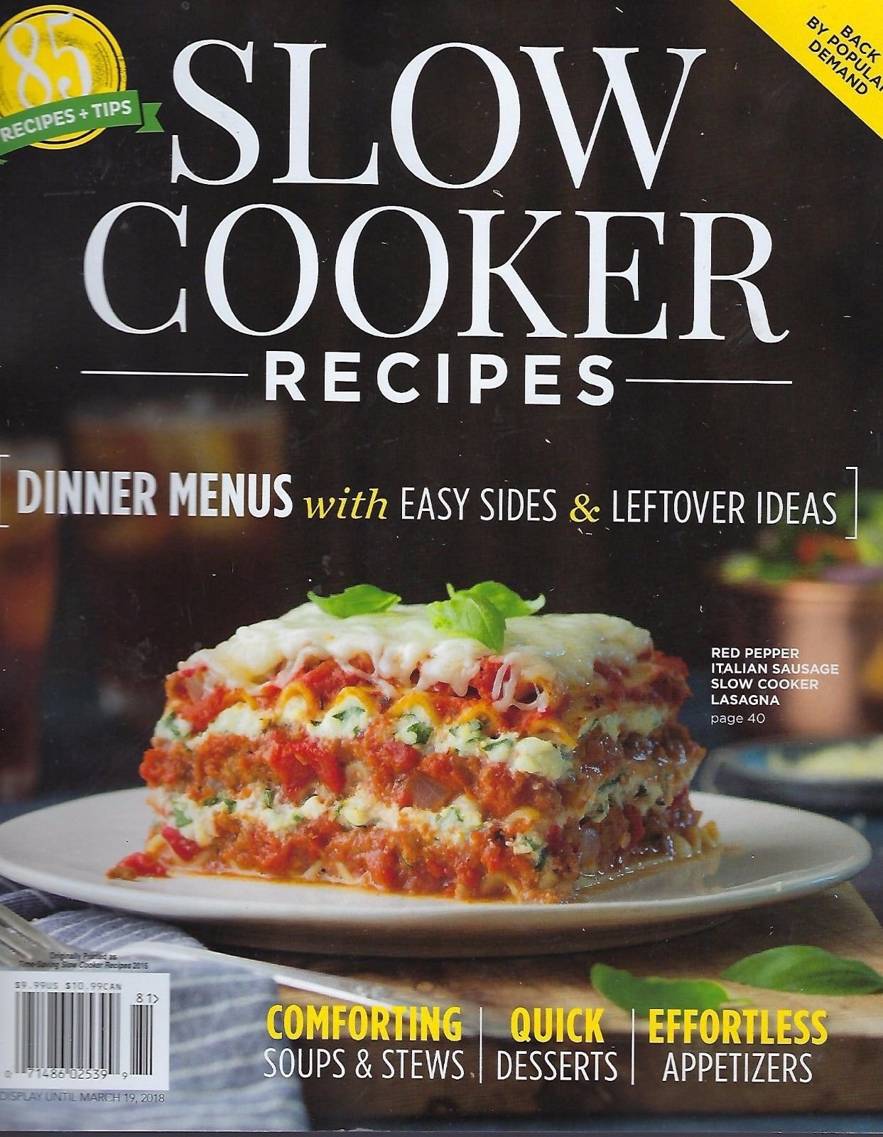 Slow Cooker 85 Recipes Winter 2018 afamncg store