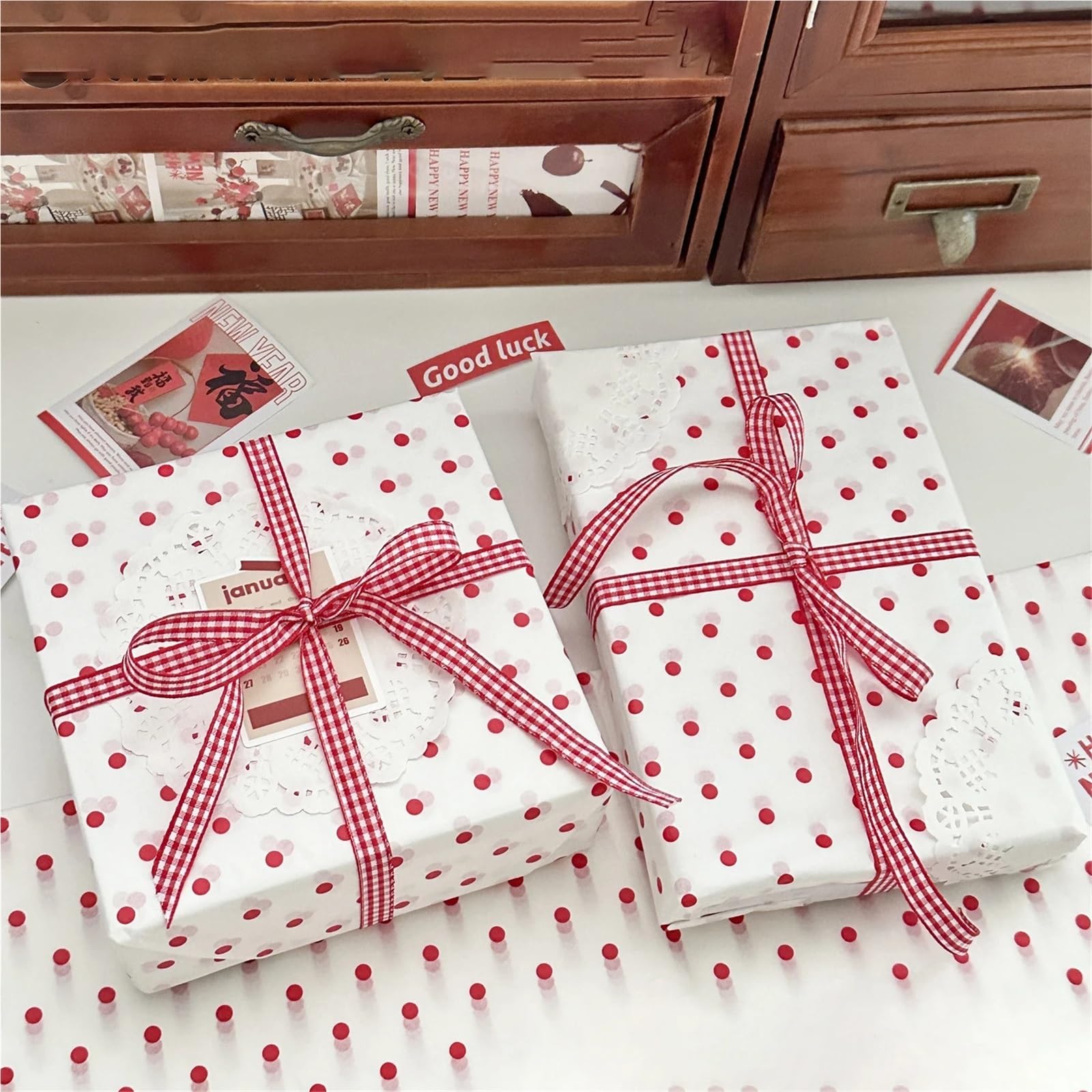 Papel Fino Estampado Envoltorio de papel amasado a mano