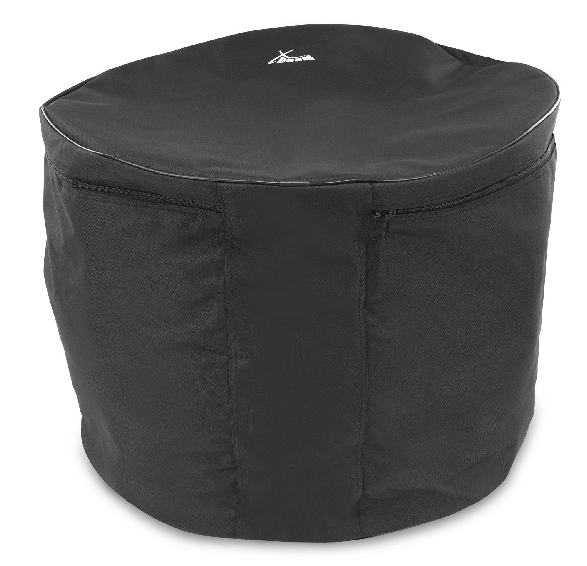 XDrum Classic Drumbag, borsa per batteria per cassa misura 22"x18" (diametro: 22", profondità: 18", idrorepellente, imbottitura interna, maniglia robusta) Nero