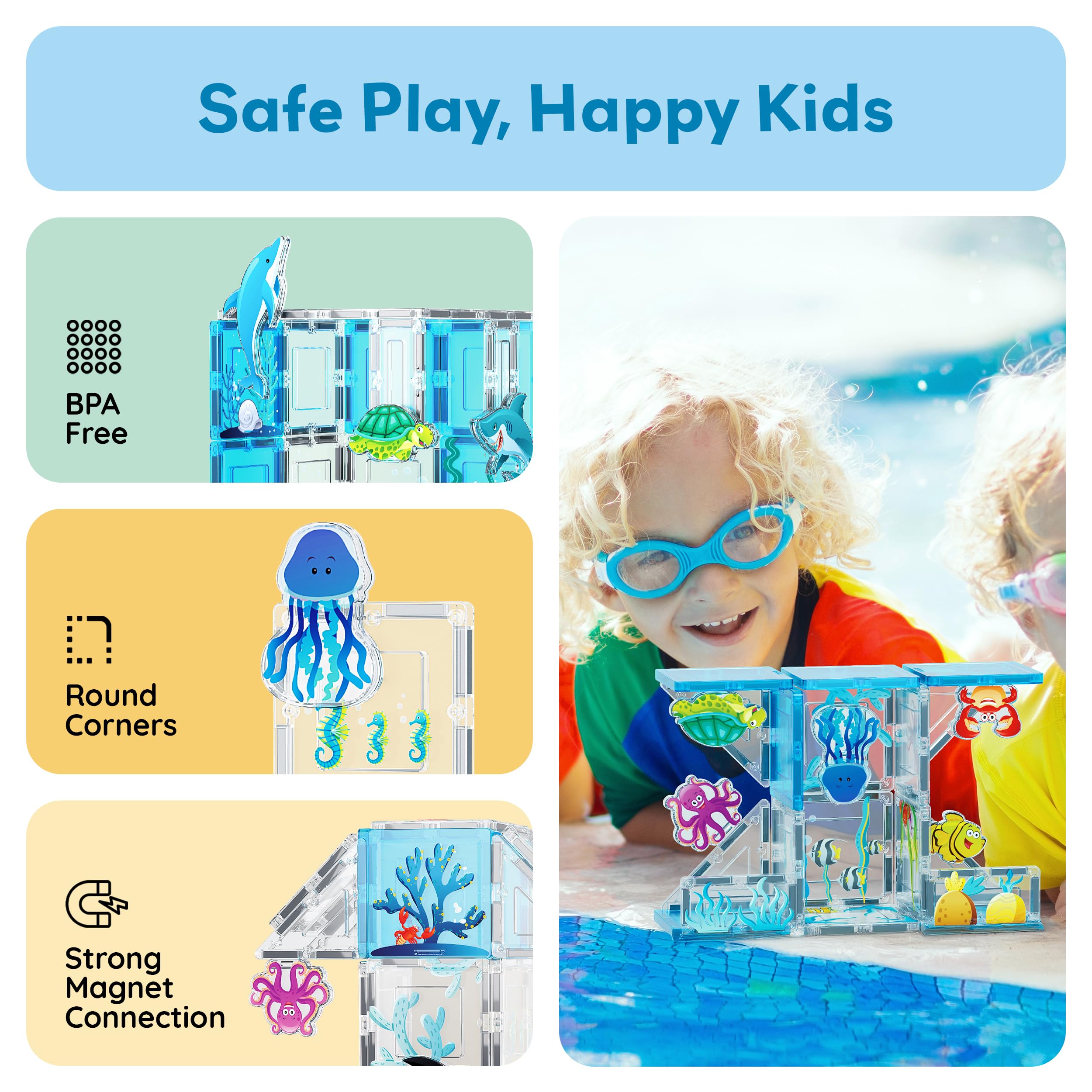 Amazon.com: PicassoTiles Magnetic Tiles Magnet Tile Building