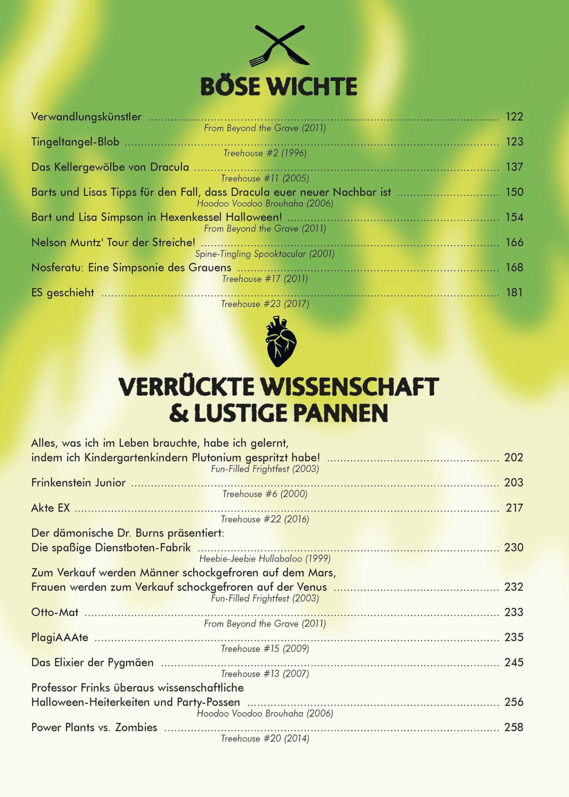 The Simpsons: Treehouse of Horror Necronomnibus. Band 3: Finstere Fabeln über dämonische Delikatessen