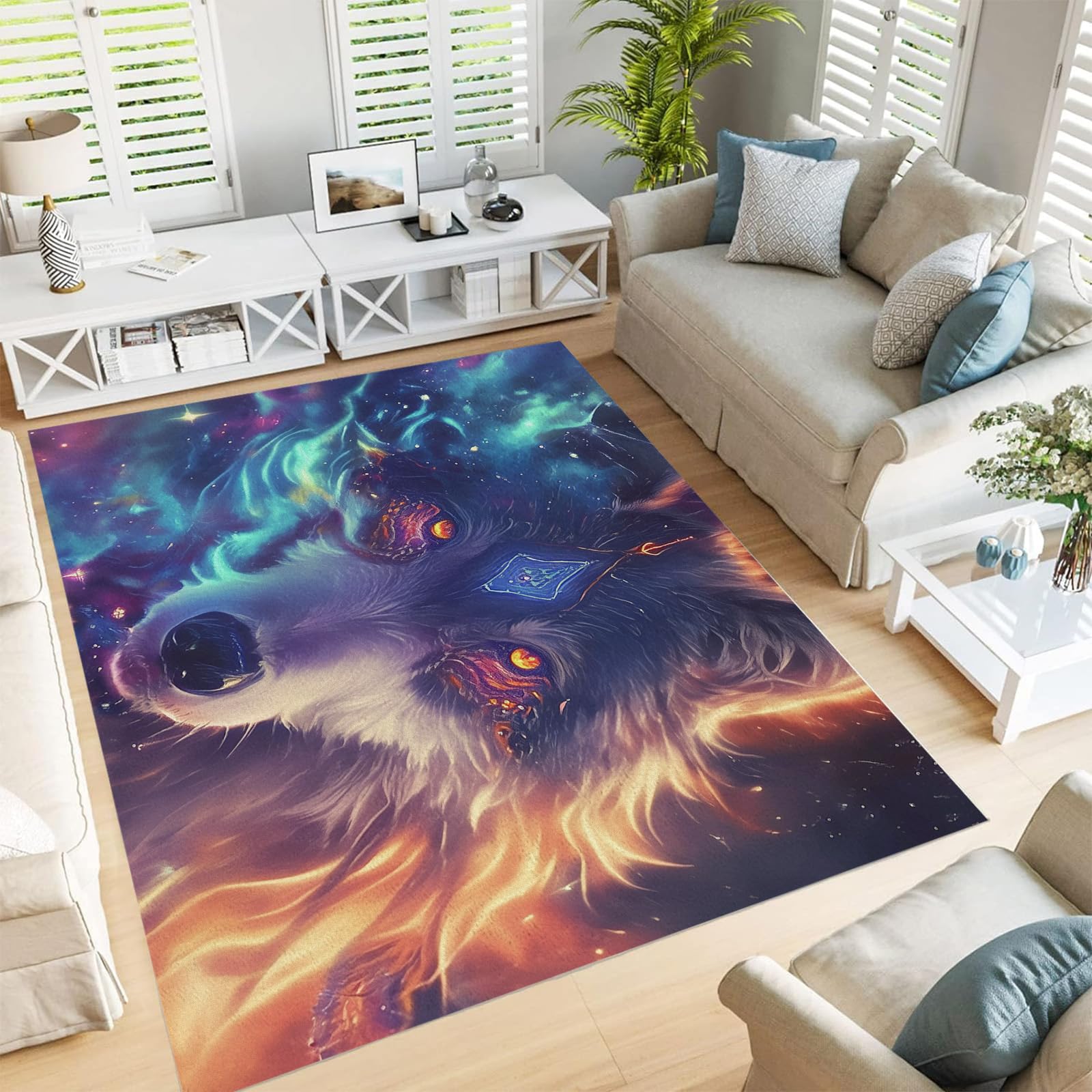 Tapis de salon lavable et antidérapant pour en finir avec les taches