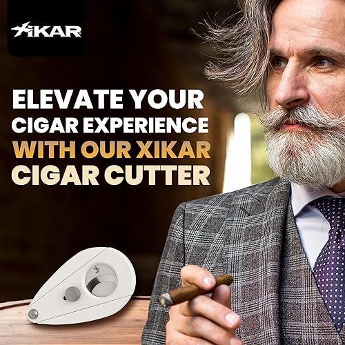 Miniatura 8 de Xikar Xi2 Cortador de Cigarros - Cortador de Cigarros de Doble Guillotina de Precisión con Hojas de Acero Inoxidable 440  Cortador de Cigarros de
