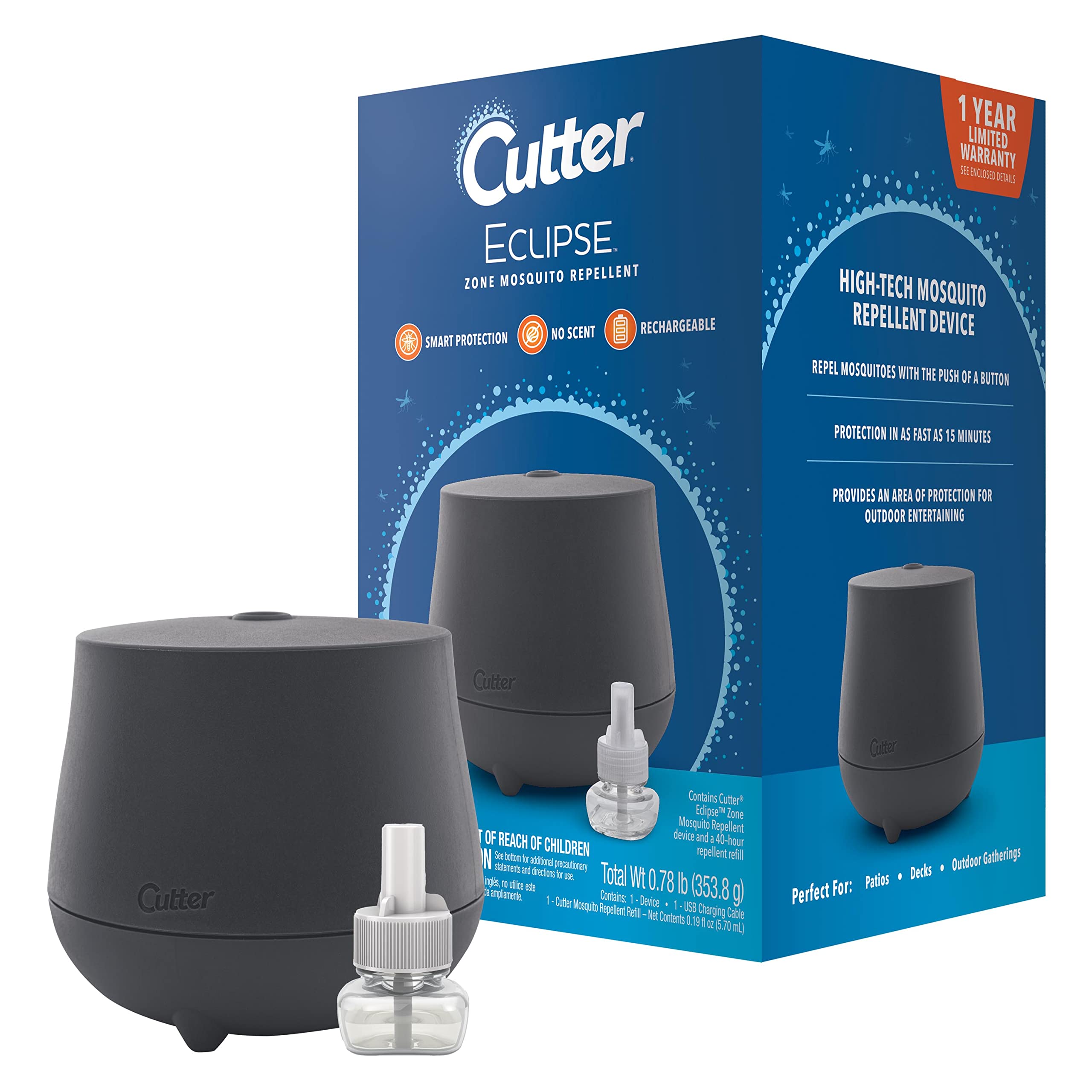 Photo 1 of Cutter Eclipse Zone Mosquito Repellent Device, Outdoor Diffuser for Effective Mosquito Protection Repellent Device Repellent Device