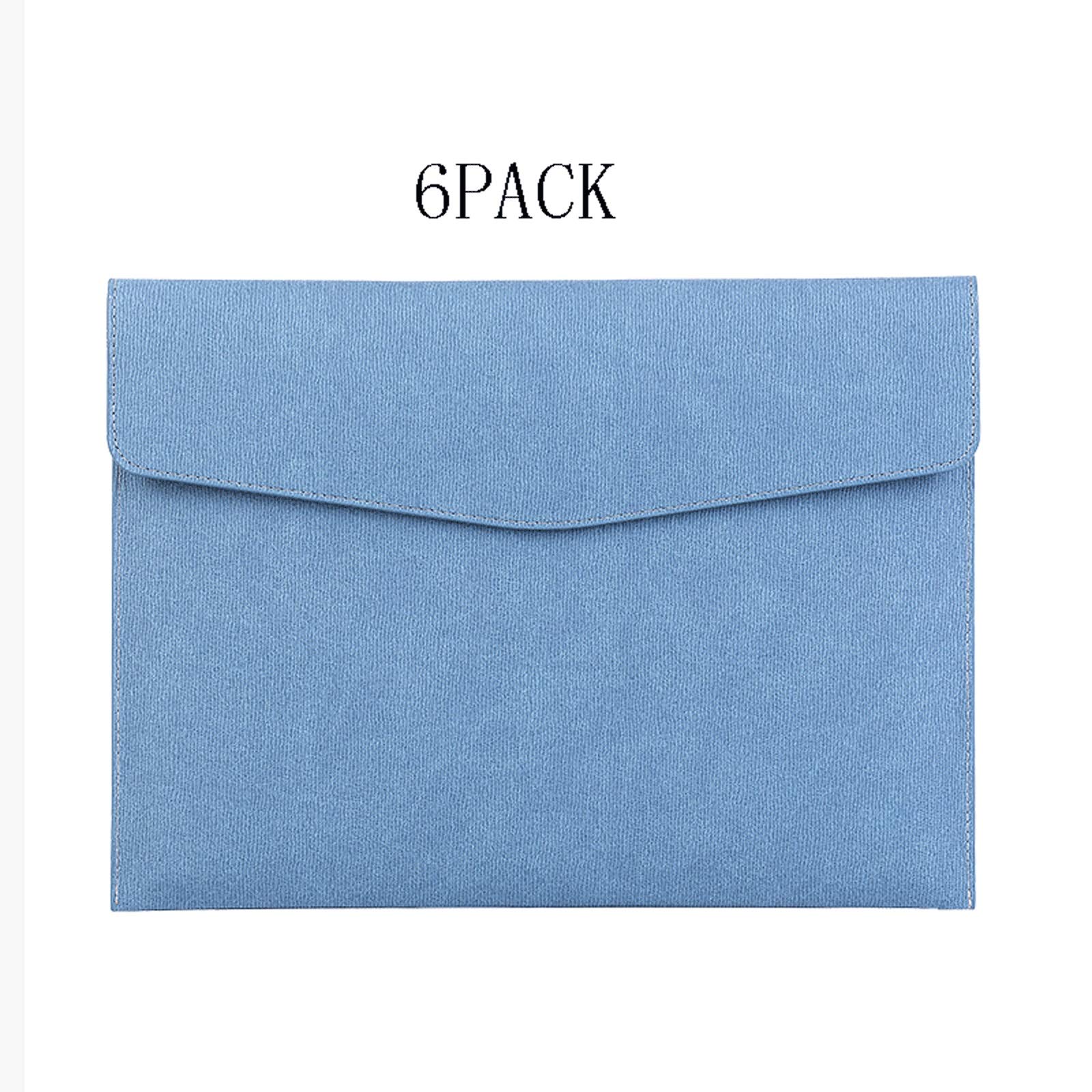 Carpetas de archivos Carpetas de archivos Los archivos envolven las carpetas for la oficina de la escuela bolsas de almacenamiento de viaje Carpetas de archivos de Office (Color : A, Size : 6PACK)