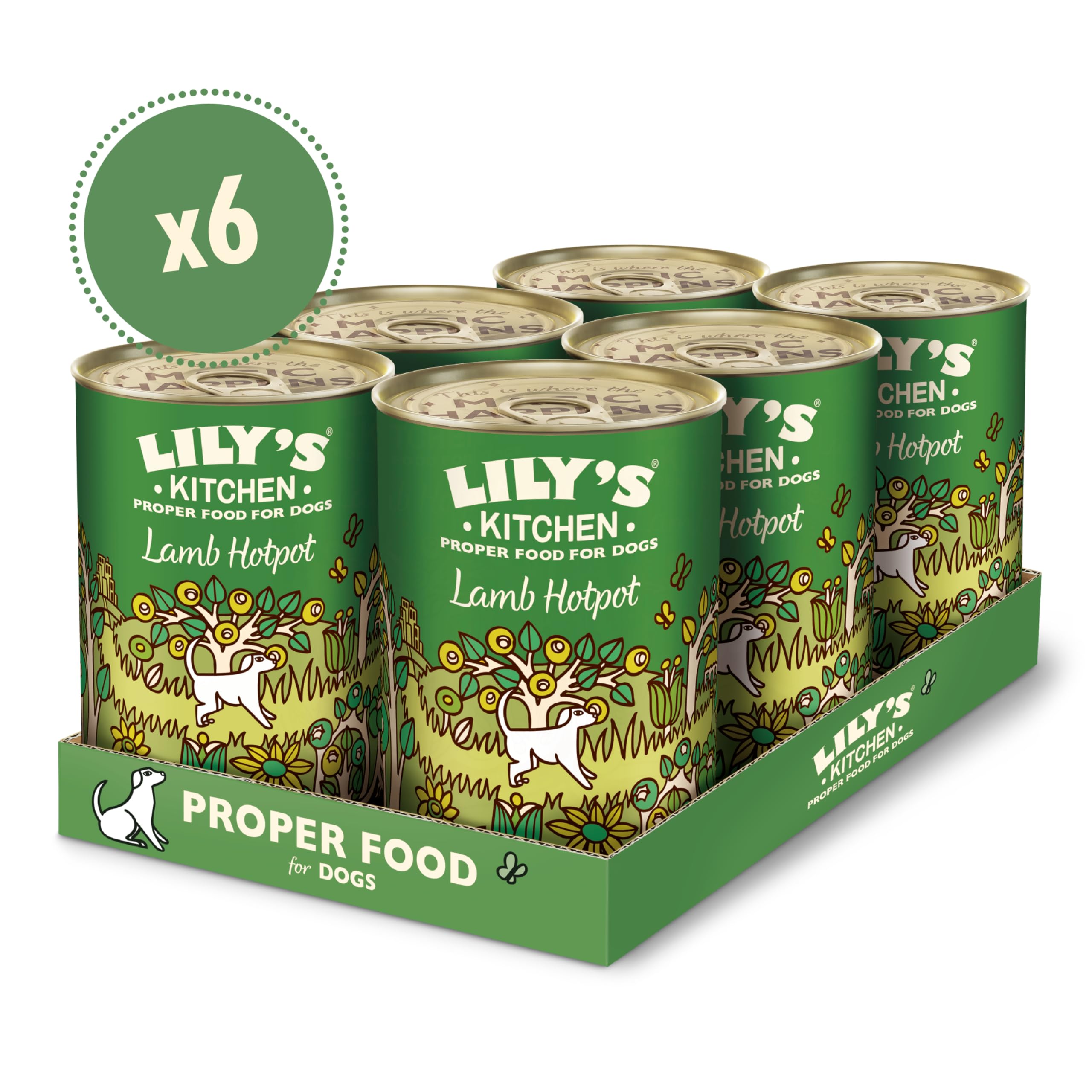 Lily's Kitchen Prodotto con ingredienti naturali Cibo umido per cani Spezzatino di agnello 6 x 400 g