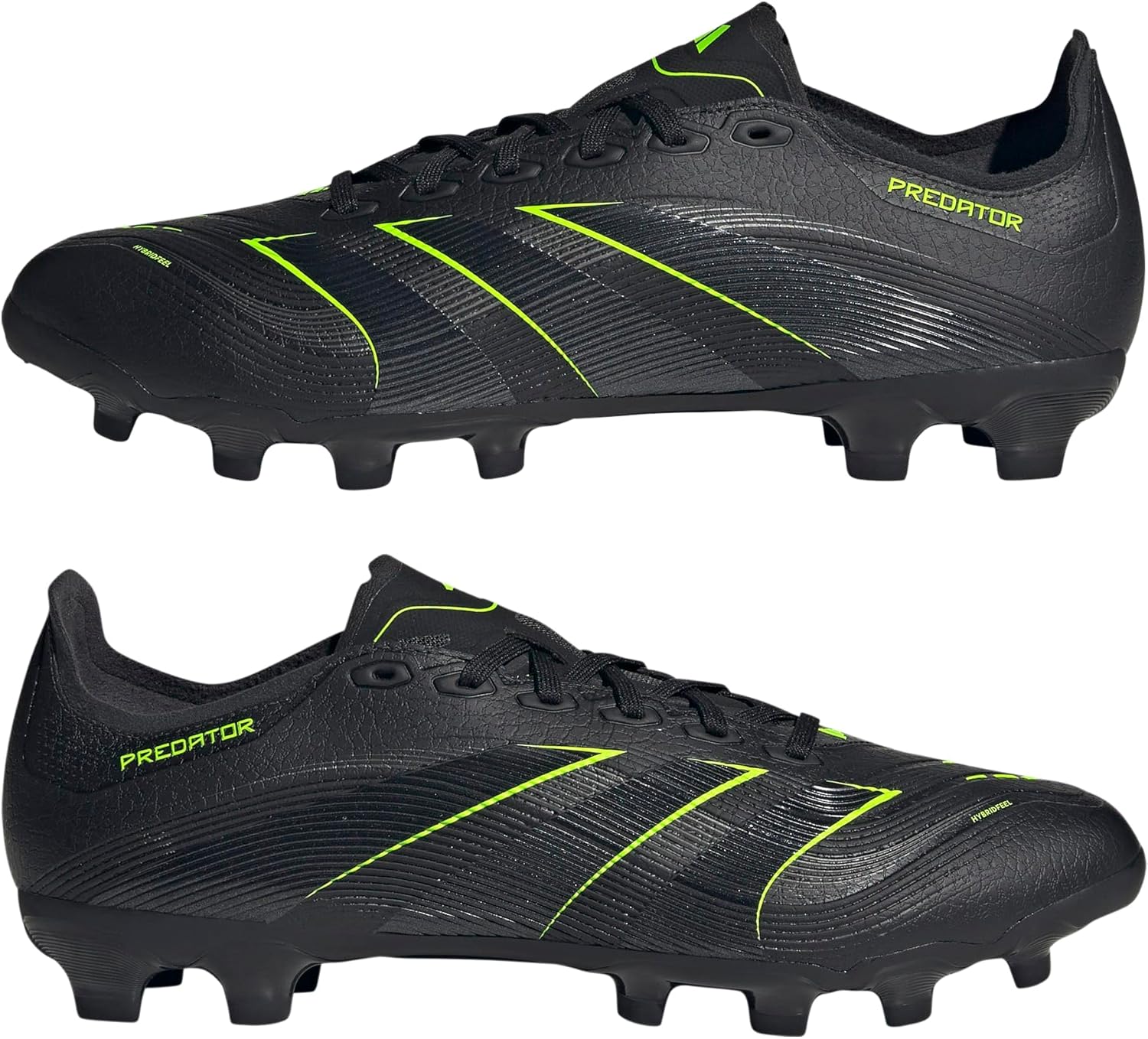 Adidas Unisex Football Boots, Core Black Carbon Lucid Lemon, 9.5 US Men