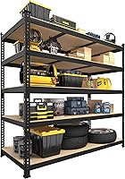 Vista 24 de PrimeZone Estantes de Almacenamiento Resistentes de 48" x 24" x 72" - Estantería de Almacenamiento de Garaje Ajustable de 5 Niveles, Unidad
