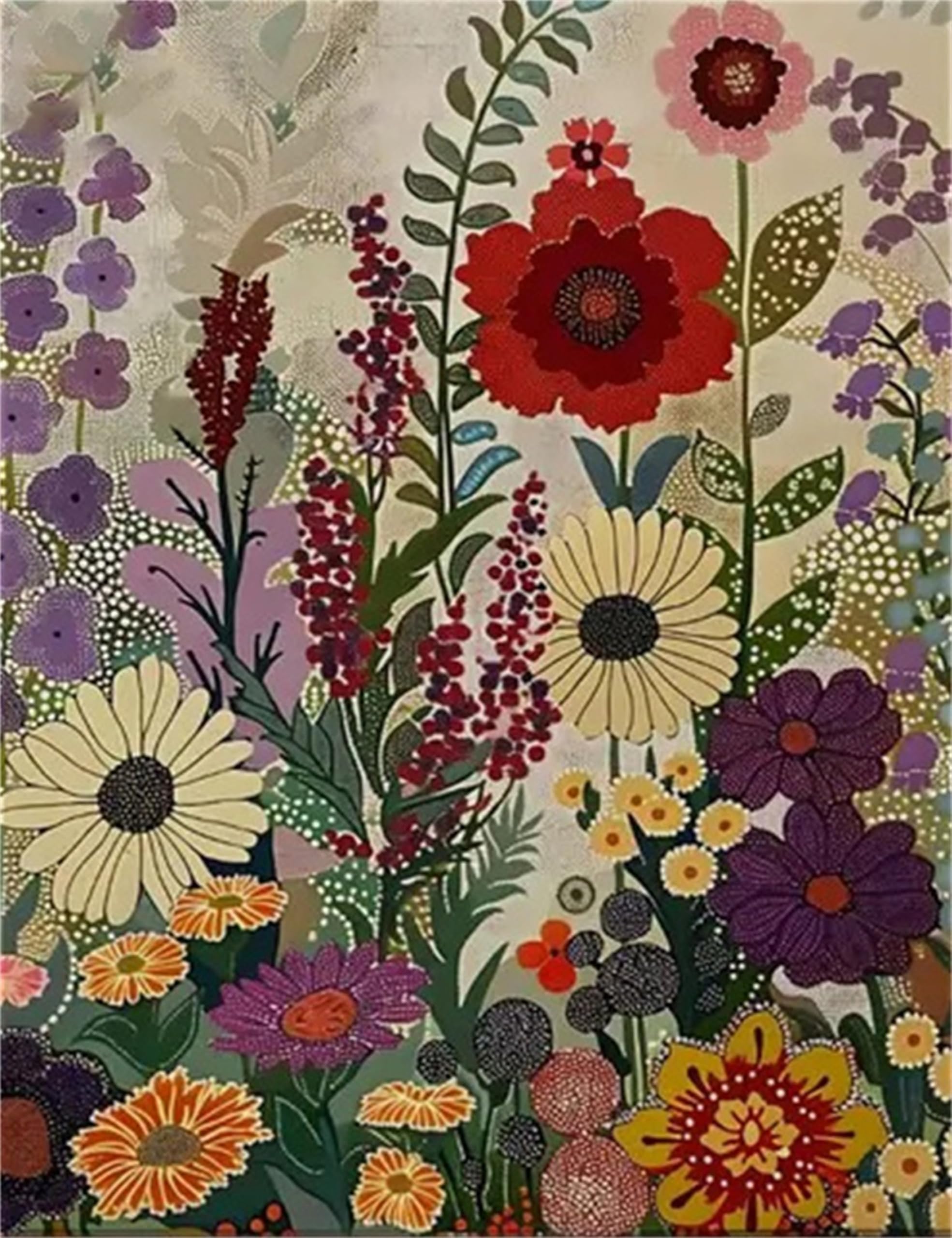 Zhosoho Flower Diy Paint By Numbers Kits For Adults,Painting Kit On Canvas, Color By Numbers,Large Adult Paint By Number For Home Wall Decor,Gifts (Flower)