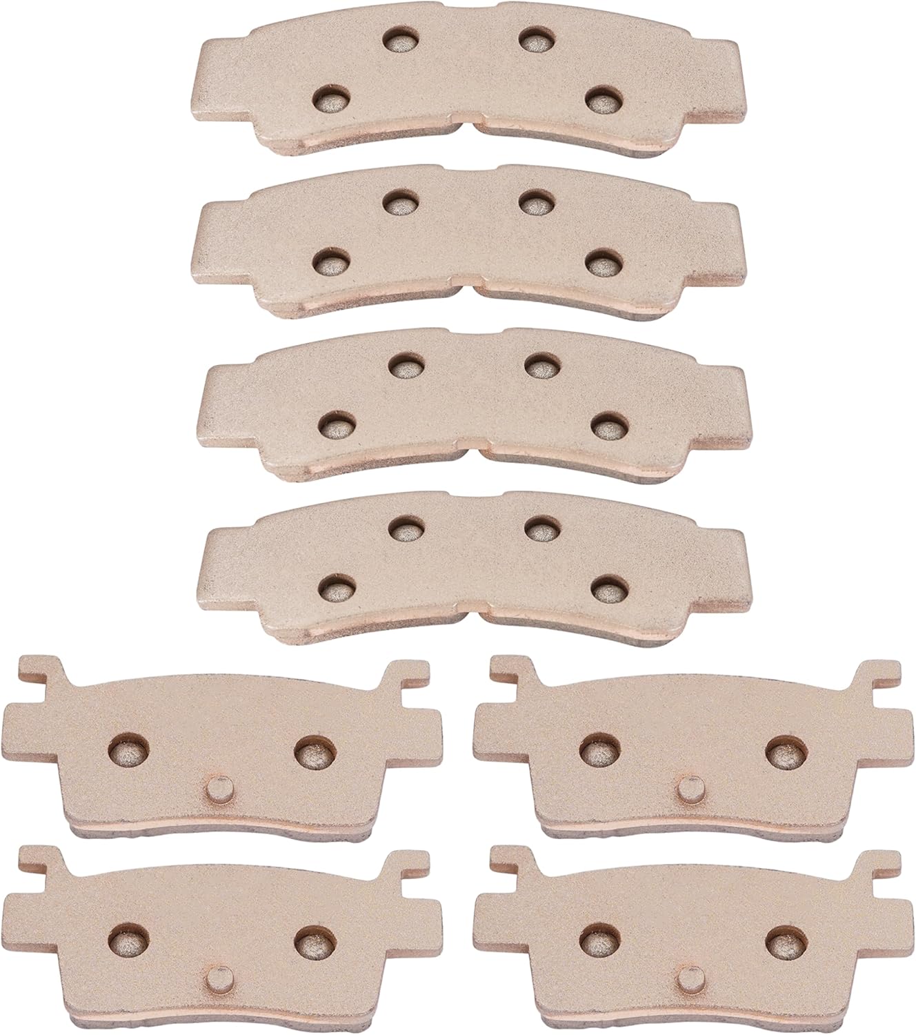 Caltric Sintered Front and Rear Brake Pads Compatible with Kawasaki Teryx KRX4 1000 KRT1000 eS 2023 / Teryx KRX 1000 KRF1000 2020-2025