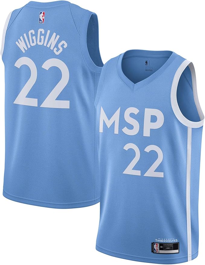 Timberwolves light blue jersey Clearance