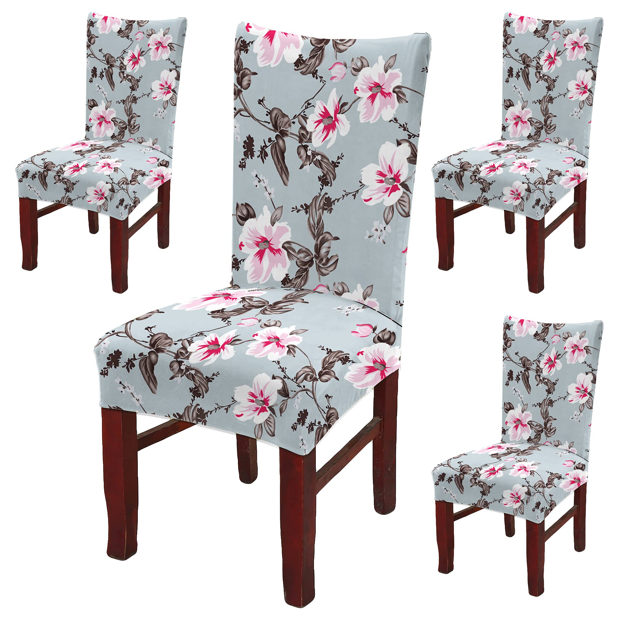 Floral Dining Chair Covers - Protect & Decorate -21