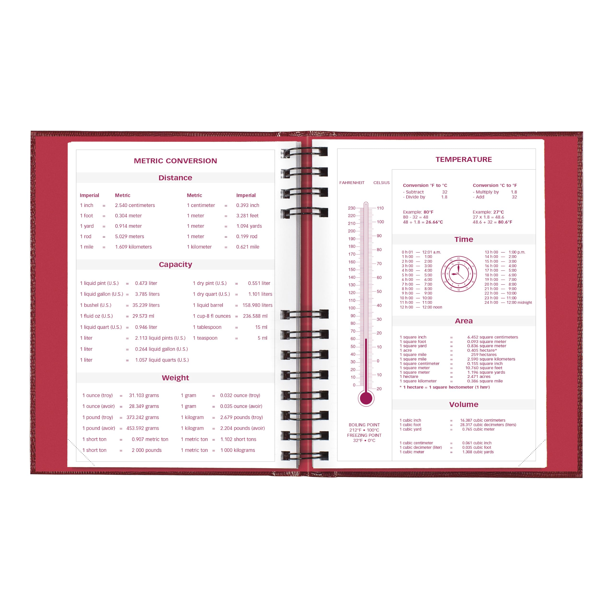 Brownline®, agenda giornaliera/mensile CoilPro™ 2027, 12 mesi, da gennaio a dicembre, rilegatura a doppio filo, 21 x 14,6 cm, rosso brillante (CB389C.RED)