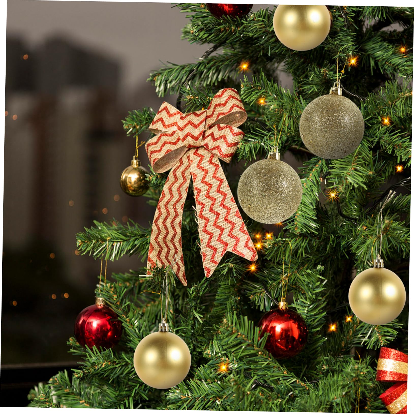 ABOOFAN 100pièces Boule de Noël Décoration de Sapin de Noël à Suspendre Boîte de Décorations Intérieures pour Fêtes