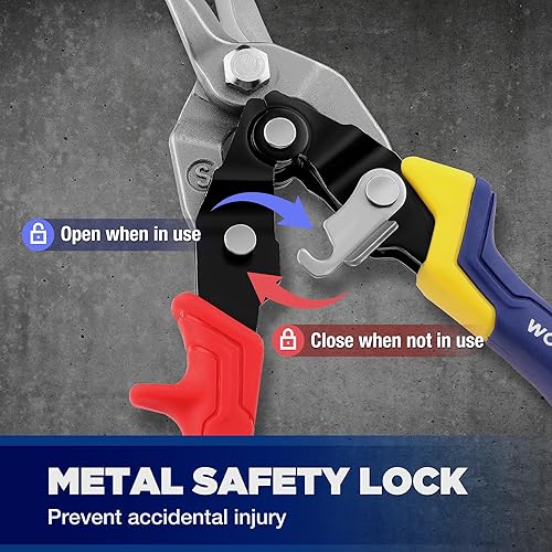 Miniatura 9 de WORKPRO Juego de alicates Jewelers de 7 piezas y tijeras de aviación de 8 pulgadas