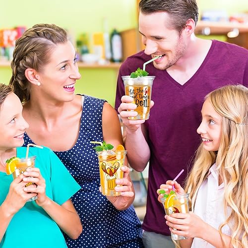 Miniatura 5 de 40 tazas de plástico para carnaval, 12 onzas, Let's Get Cray, vasos transparentes desechables, tazas de Mardi Gras para beber para FMardi Gras,