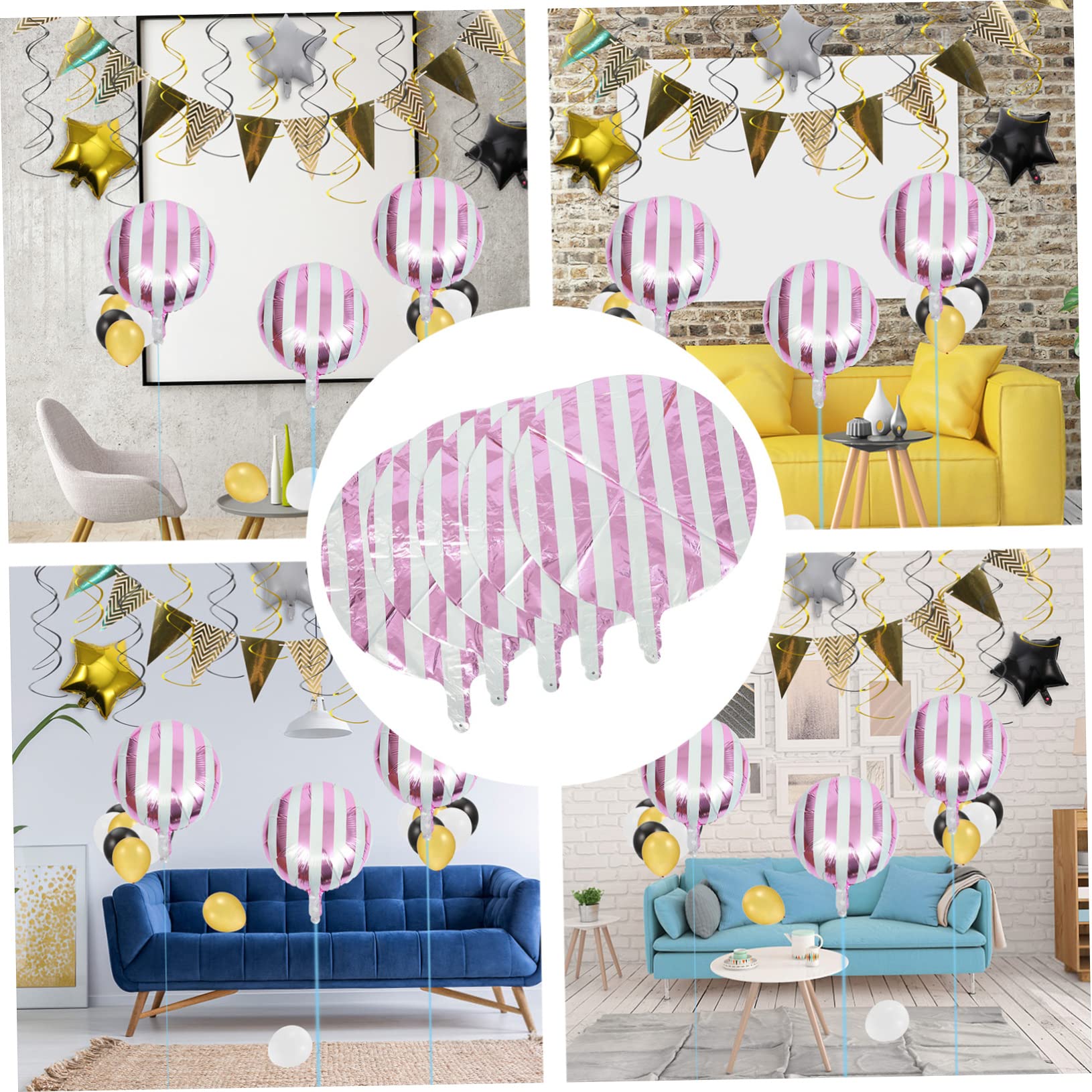 Palloncini A Forma Di Nuvola 4D Alipis, 4 Pezzi Da 89 Cm, In Alluminio, Per Centrotavola Compleanno, Matrimonio, Baby Shower