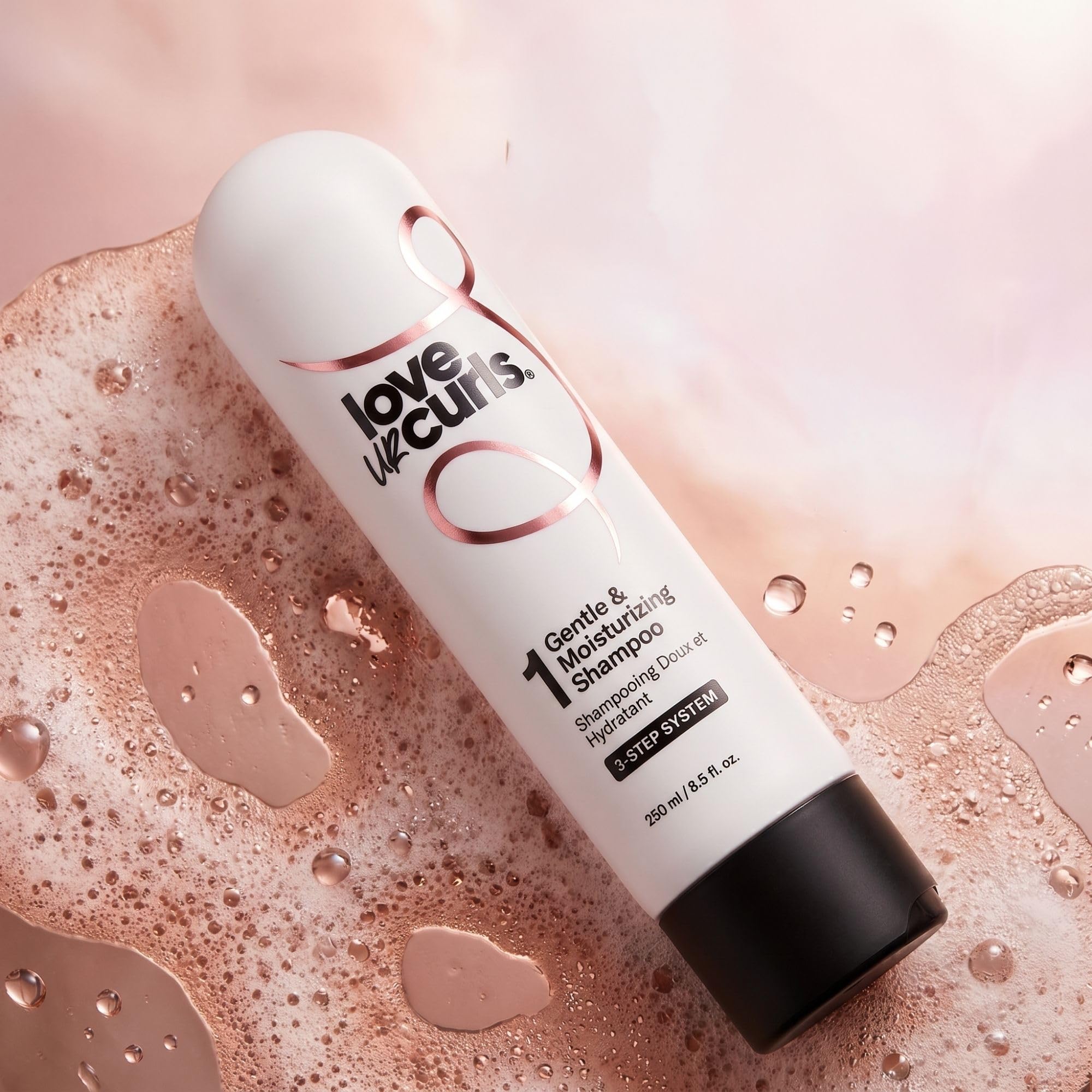 LUS Brands Love Ur Curls szampon do włosów kręconych, falowanych, kręconych, 8,5 uncji bez siarczanów, szampon nawilżający, produkty do pielęgnacji włosów dla delikatnej i delikatnej definicji loków