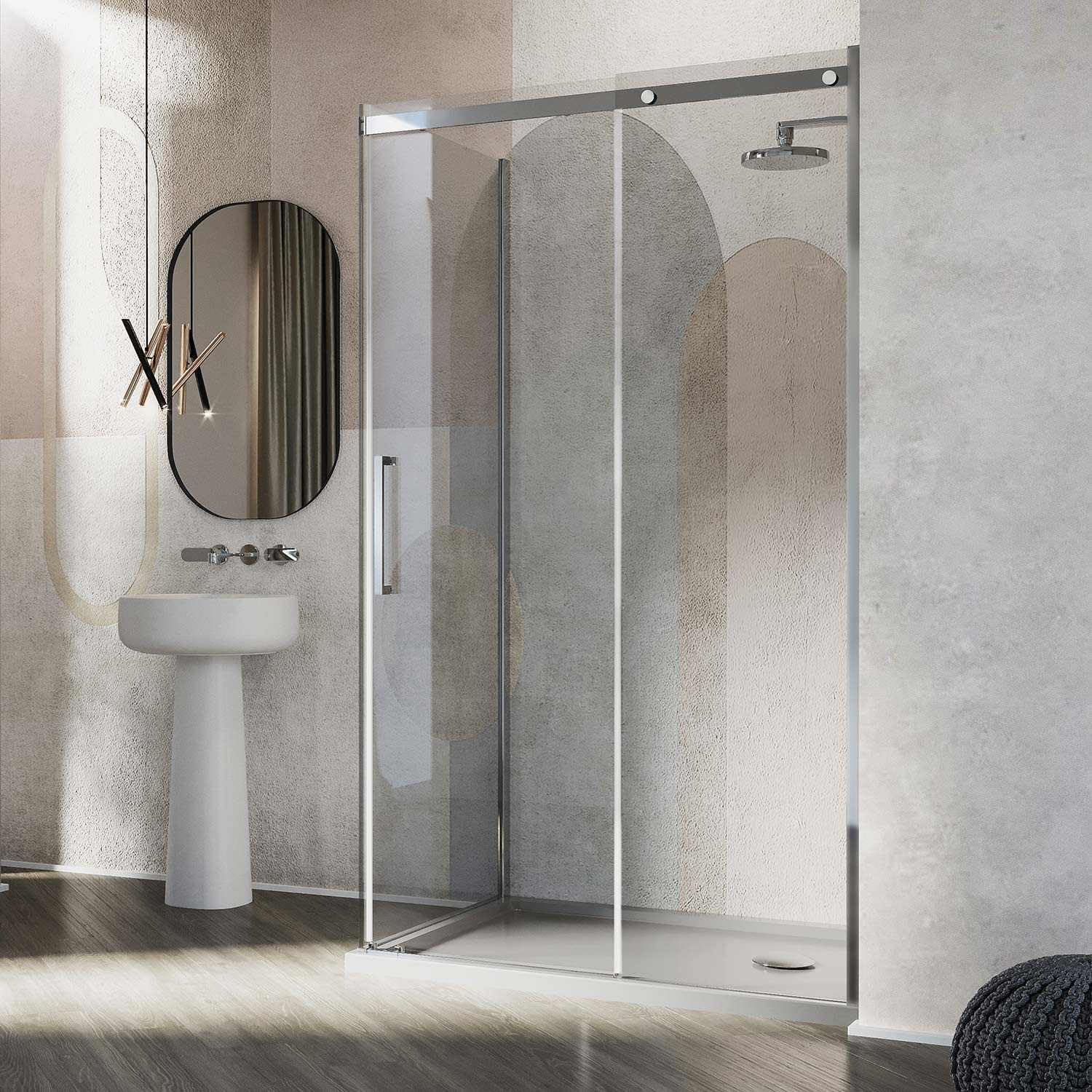 Box Doccia 70x140CM H200 Vetro Trasparente 8mm Versione Destra mod. Prime Duo 1 Anta