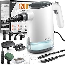 Handheld Steam Cleaner for Home, Portable Steamer Cleaner with 12 Accessories, 15S Fast Heat Up, Steam Adjustable, Hand Held Steamer for Cleaning Grout, Floor, Kitchen, Bathroom, Windows