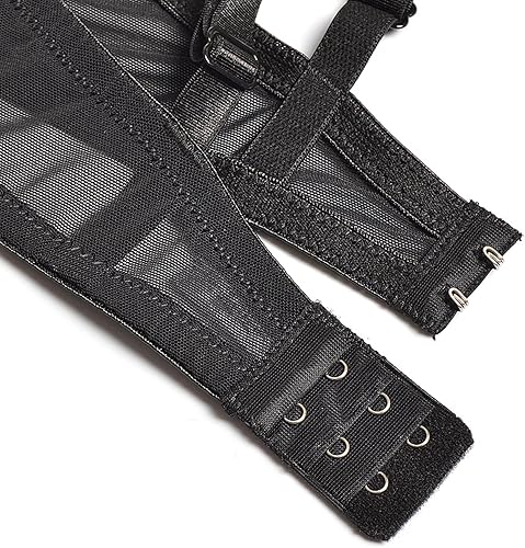 Miniatura 6 de YANDW Bralette transparente sexy transparente sin forro de malla de encaje sin relleno ultra fino